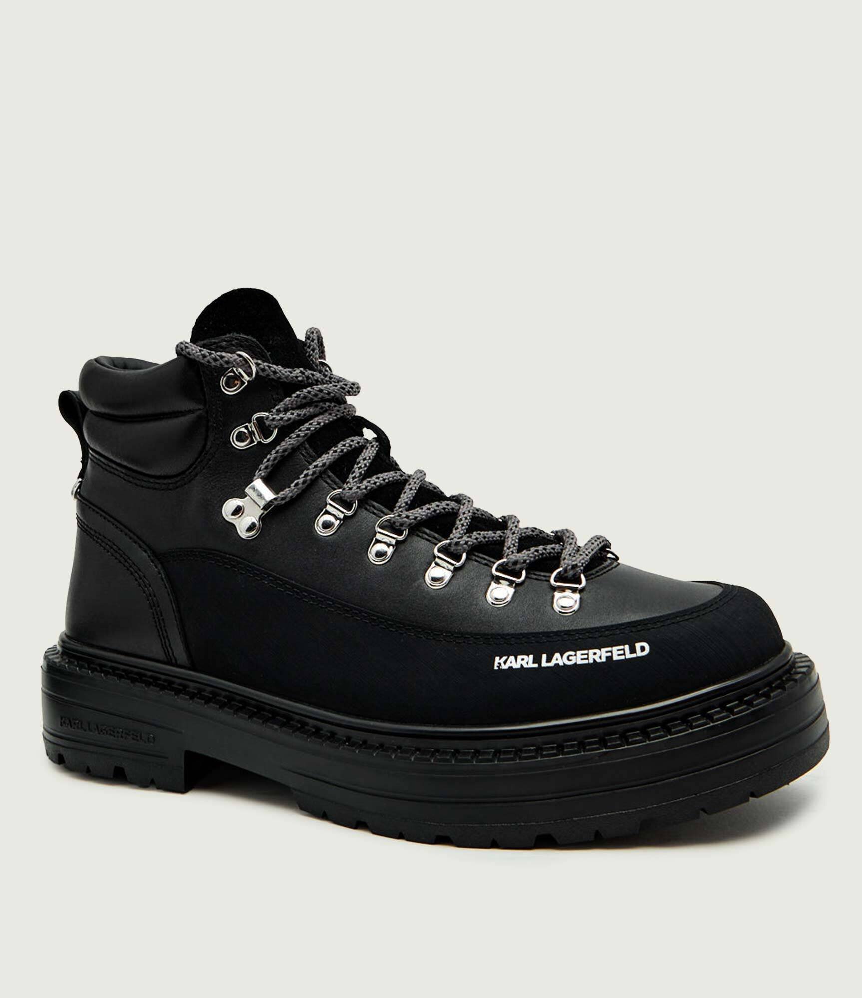 Karl Lagerfeld De piele ghete de trekking MILES HIKER