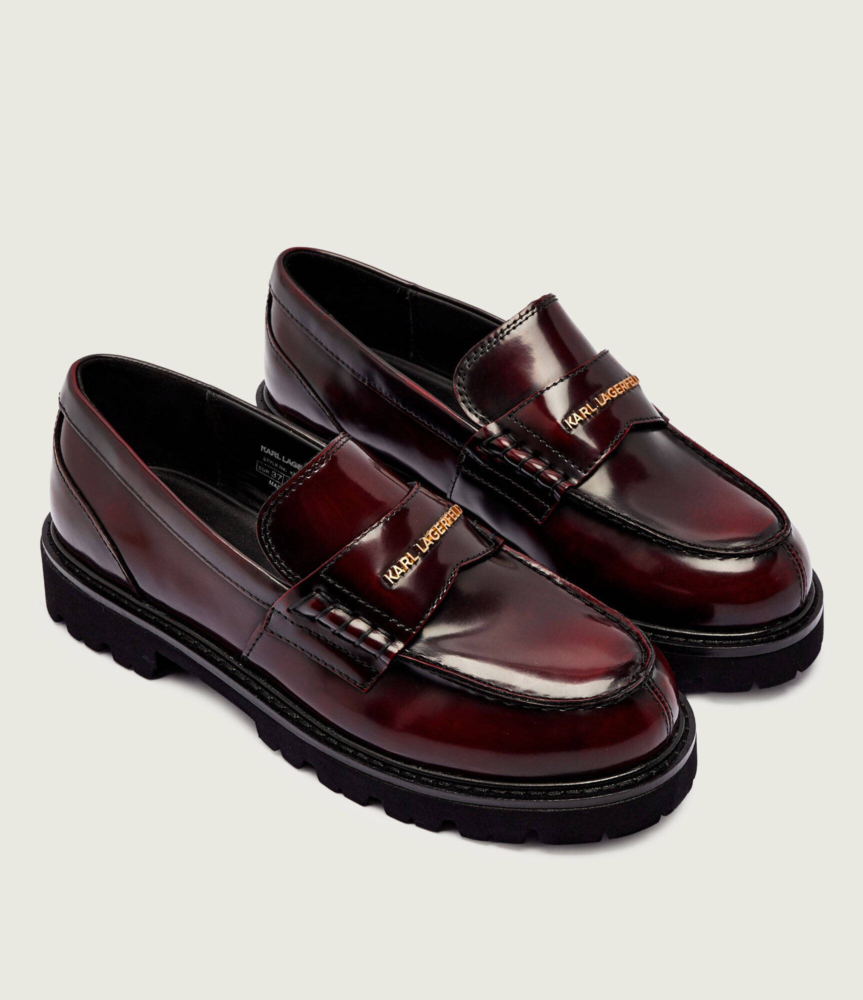 Karl Lagerfeld De piele pantofi loafer Lowell