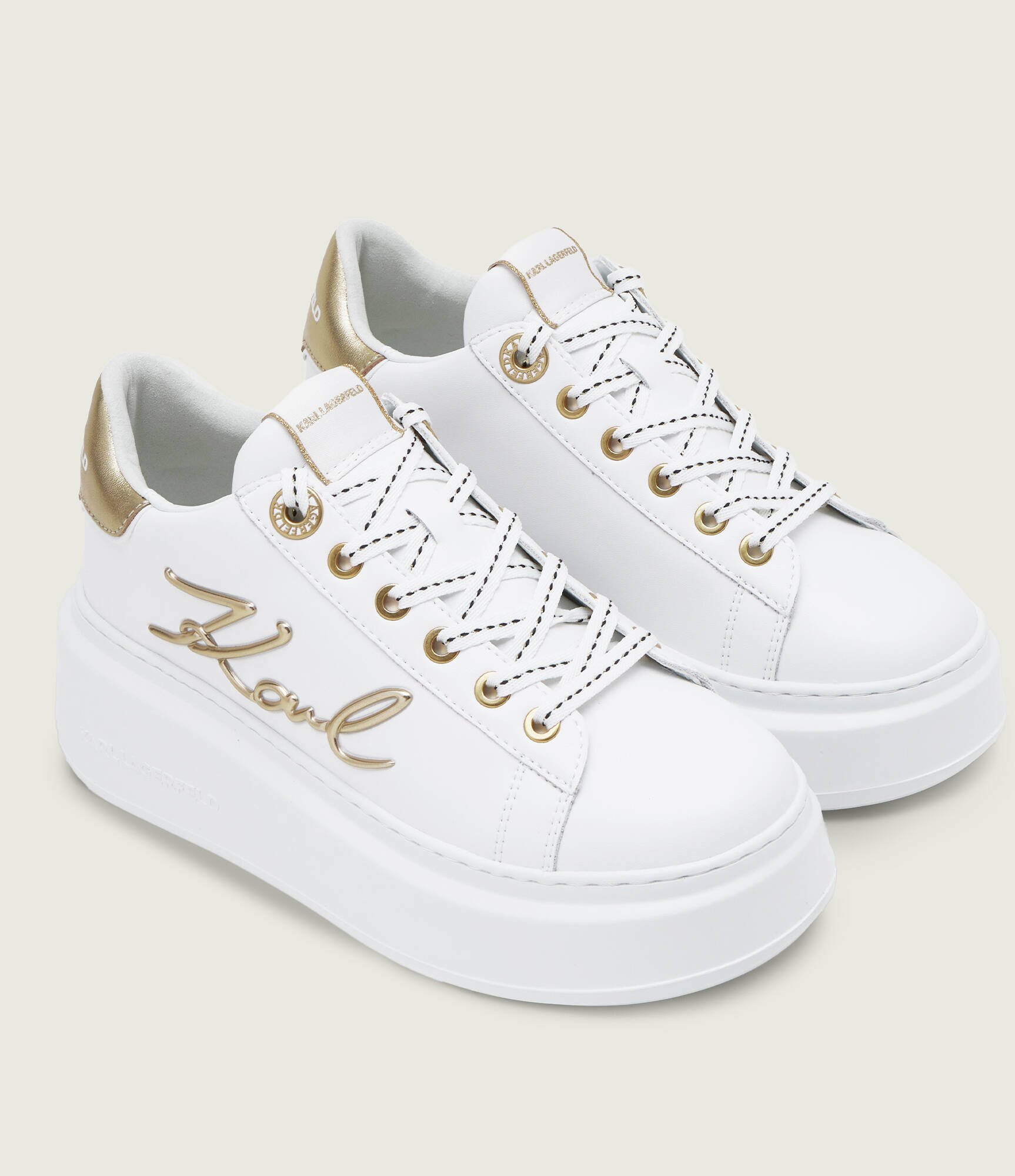 Karl Lagerfeld De piele sneakers ANAKAPRI Signia Lace
