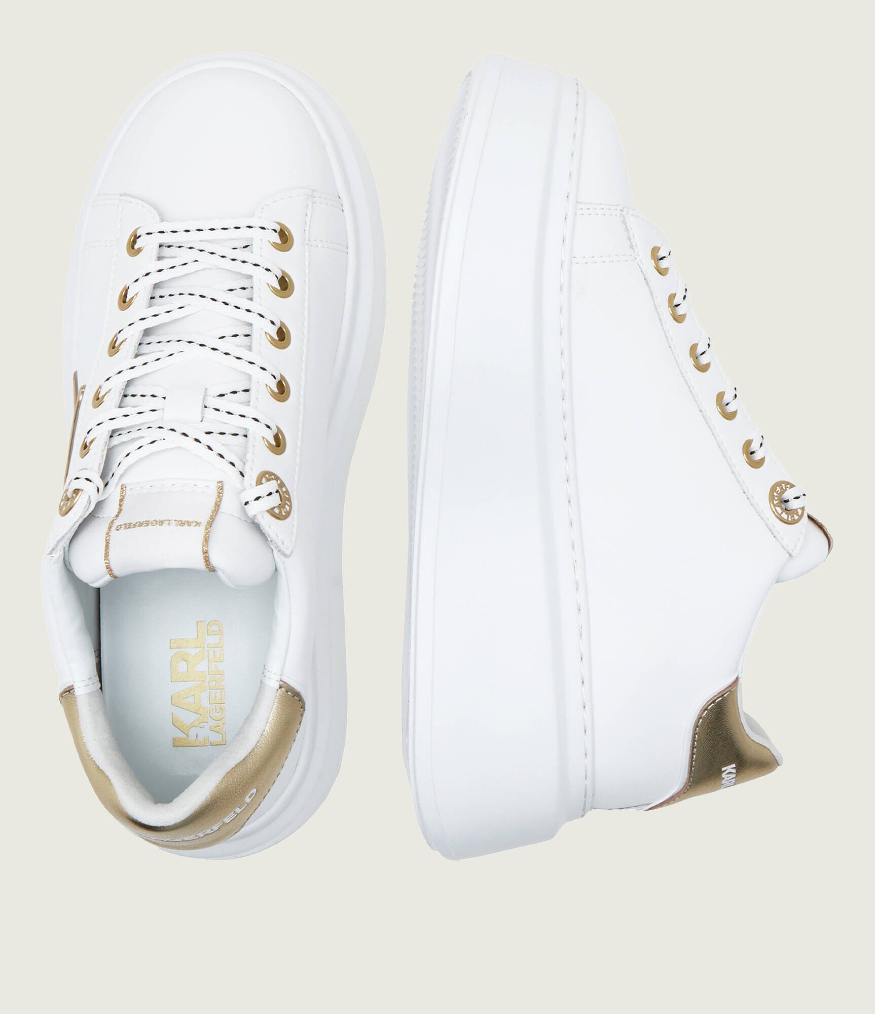 Karl Lagerfeld De piele sneakers ANAKAPRI Signia Lace