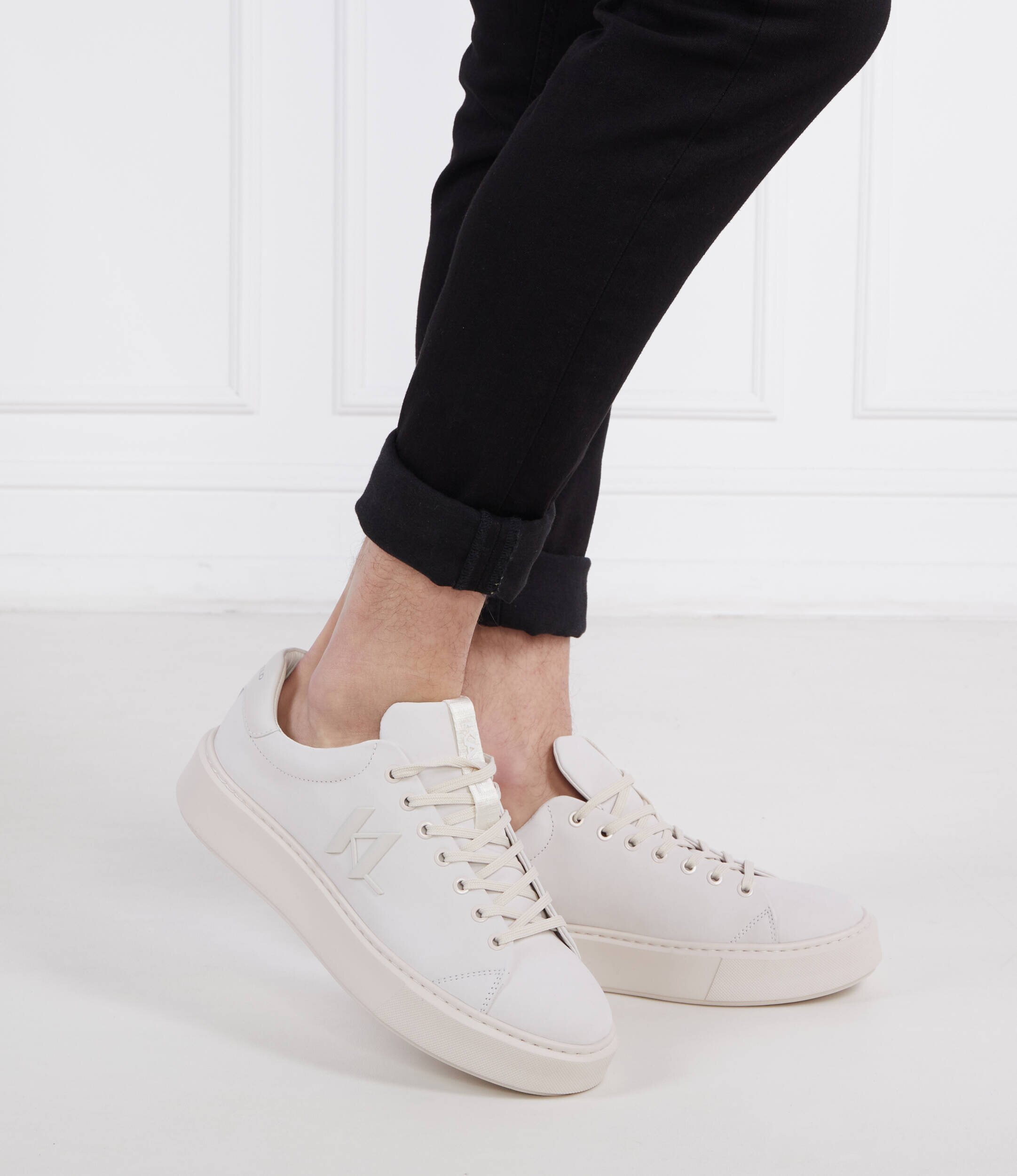 Karl Lagerfeld De piele sneakers MAXI KUP Monogram