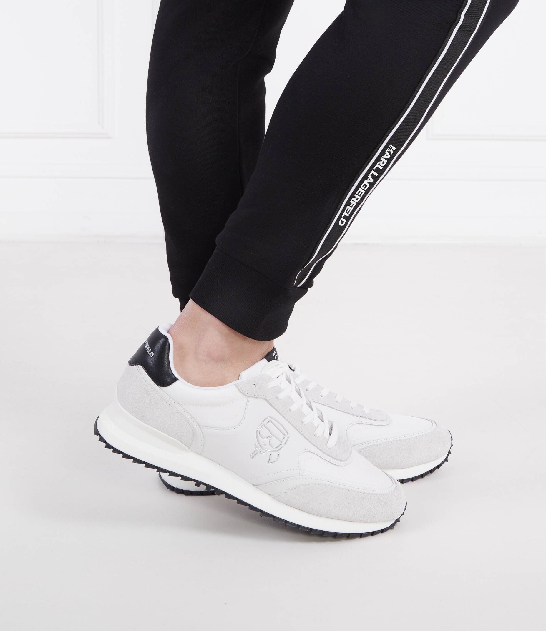Karl Lagerfeld De piele sneakers VELOCITOR II Plexikonic