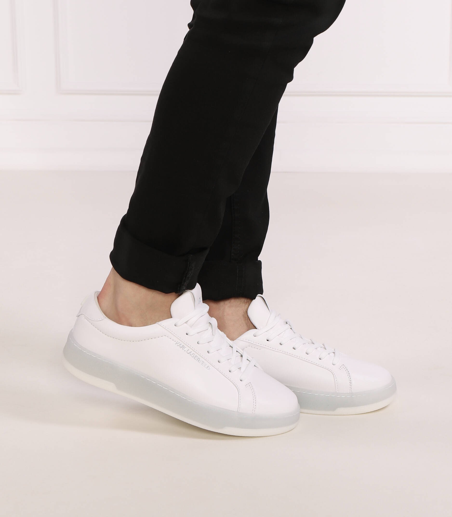 Karl Lagerfeld De piele teniși KOURT III Lace Lo