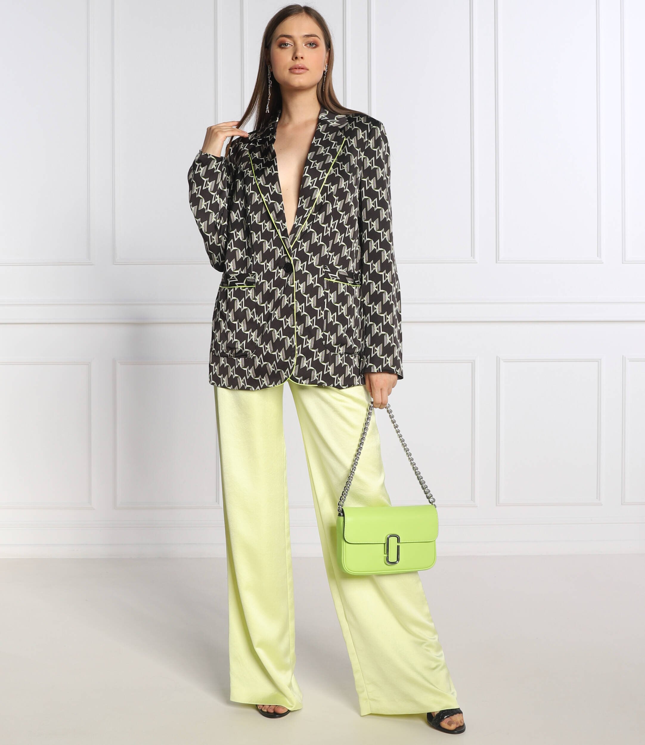 Karl Lagerfeld De satin sacou MONOGRAM | Regular Fit