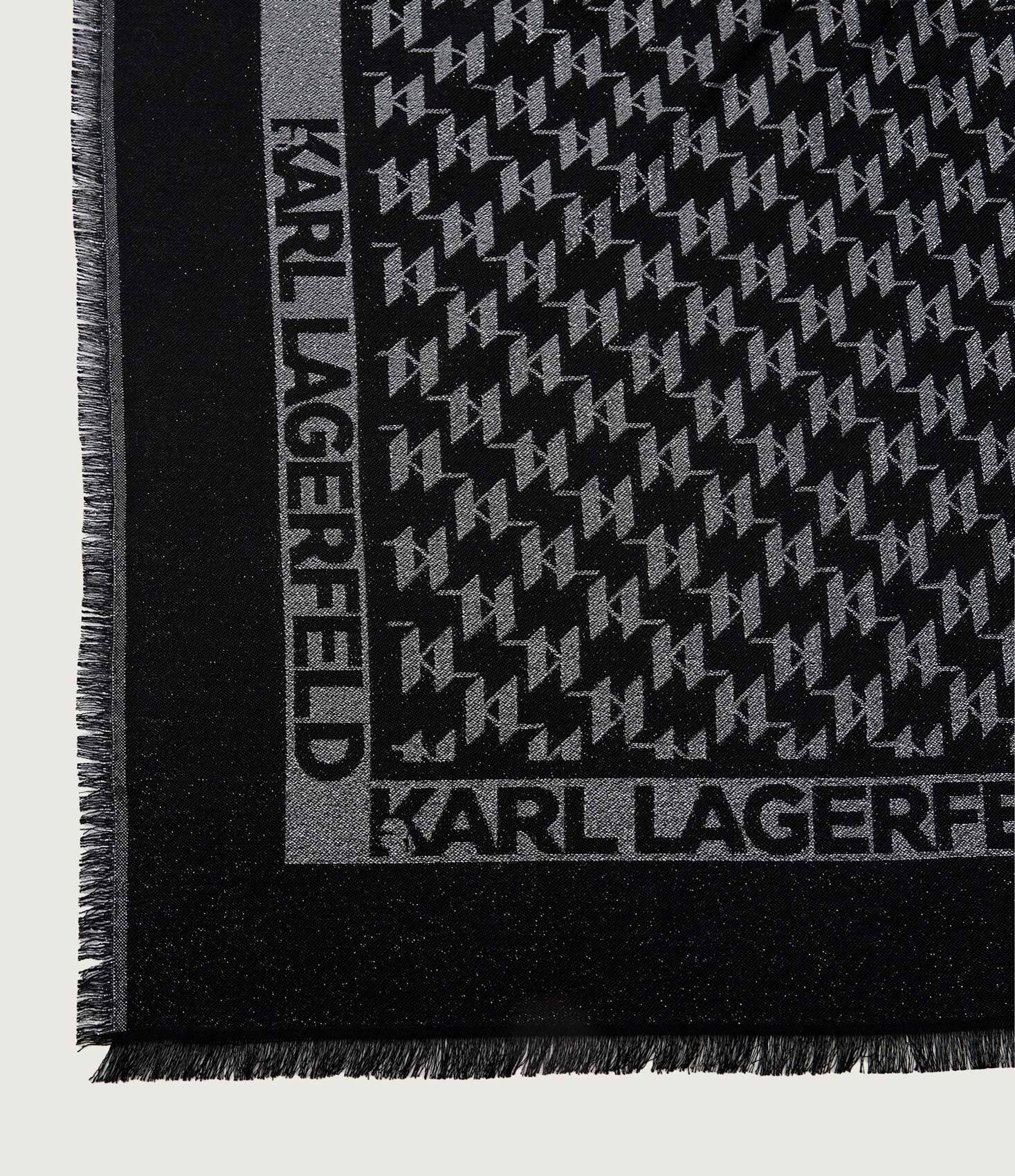 Karl Lagerfeld Eșarfă k/monogram cu adaos de mătase
