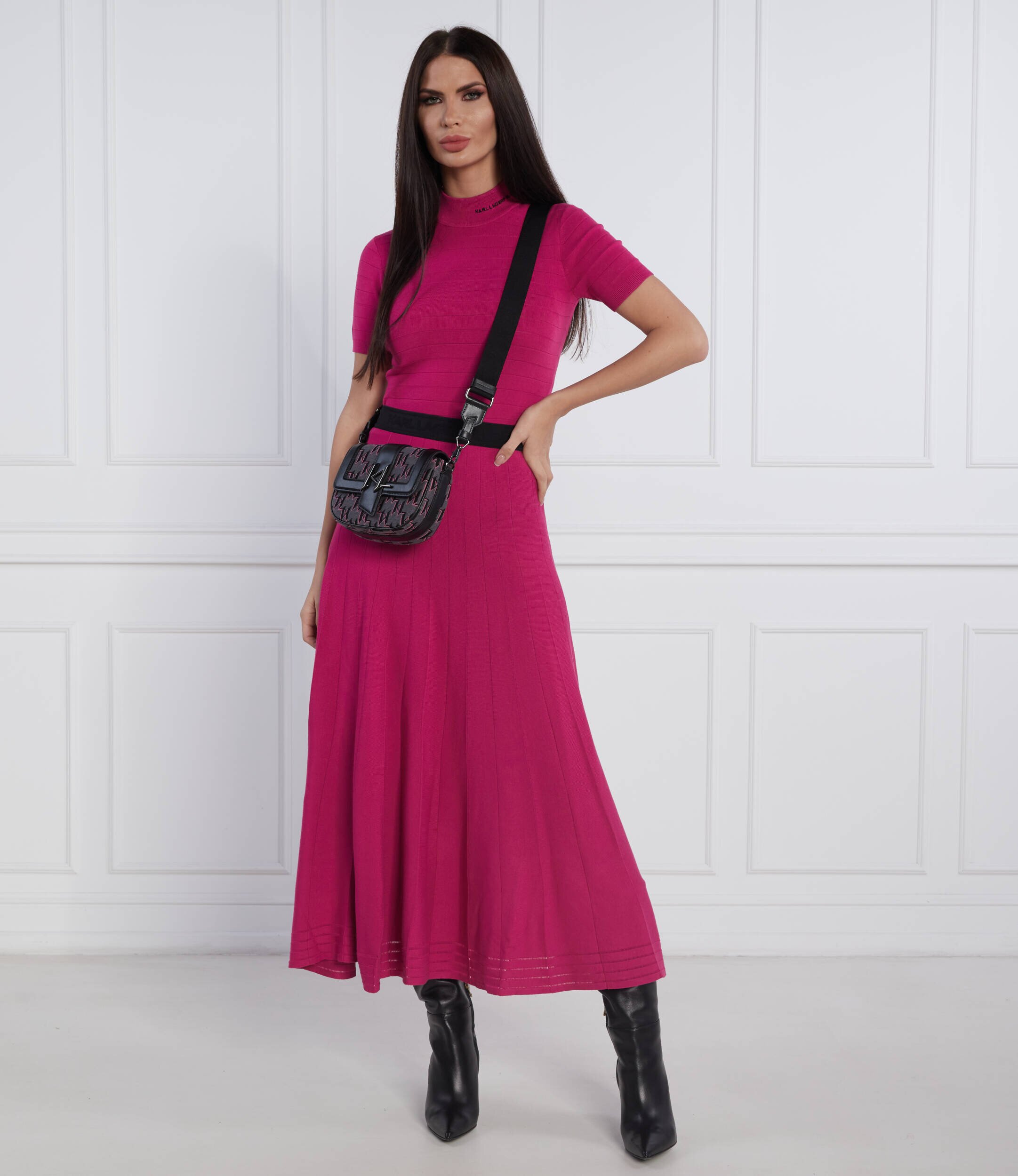 Karl Lagerfeld Fustă Knit Pleated