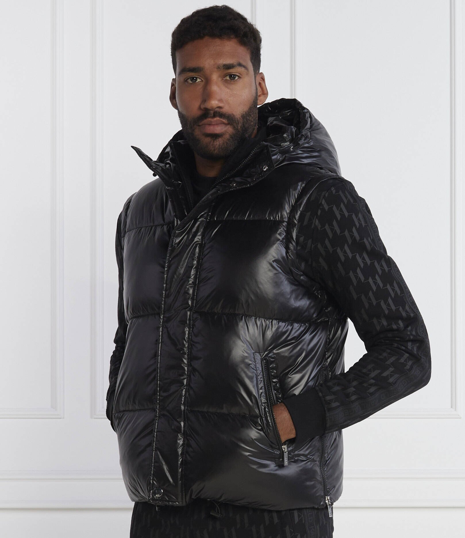 Karl Lagerfeld Geacă 2 în 1 HOODED BLOUSON | Regular Fit