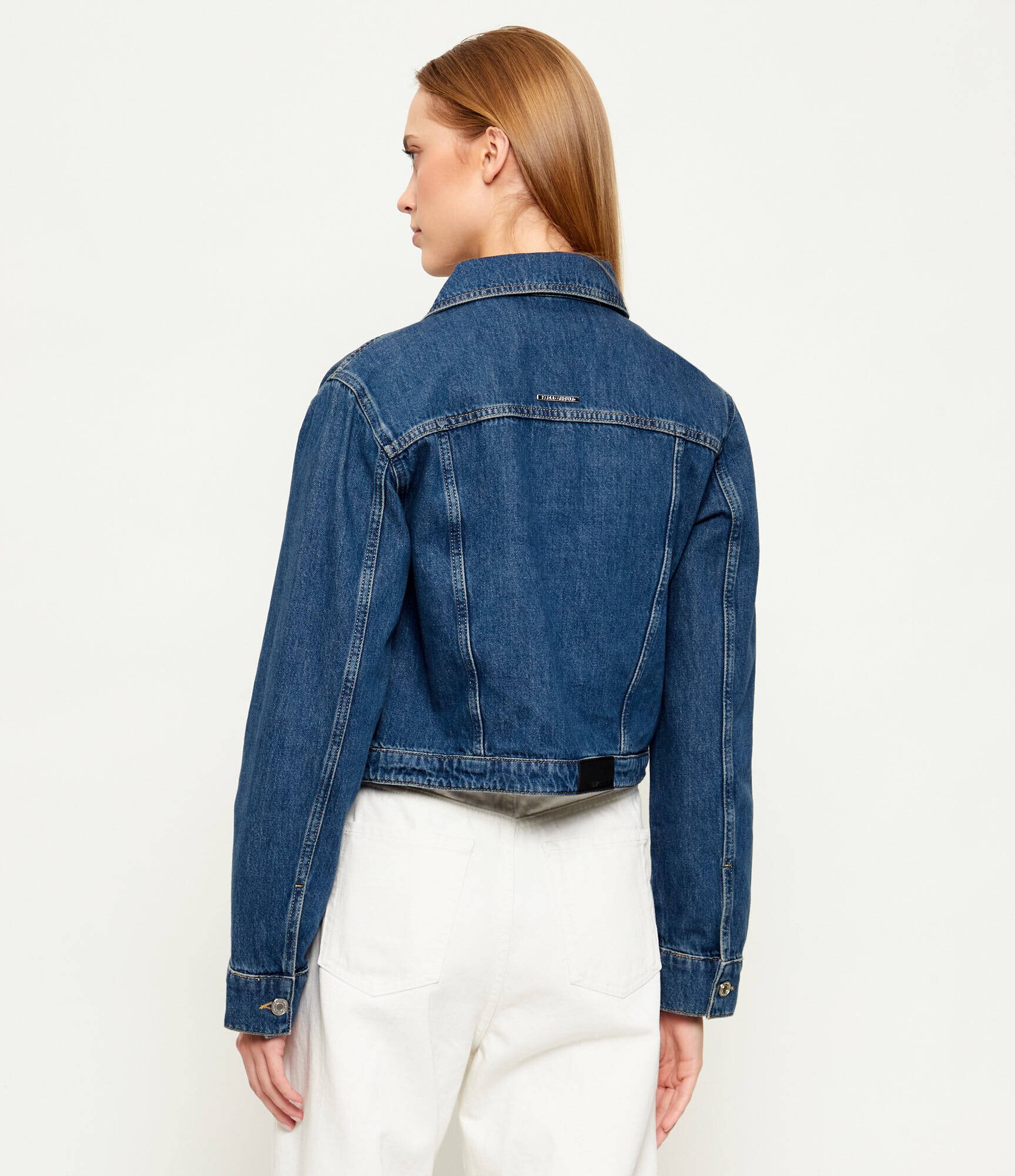 Karl Lagerfeld Geacă de blug Fashion | Cropped Fit
