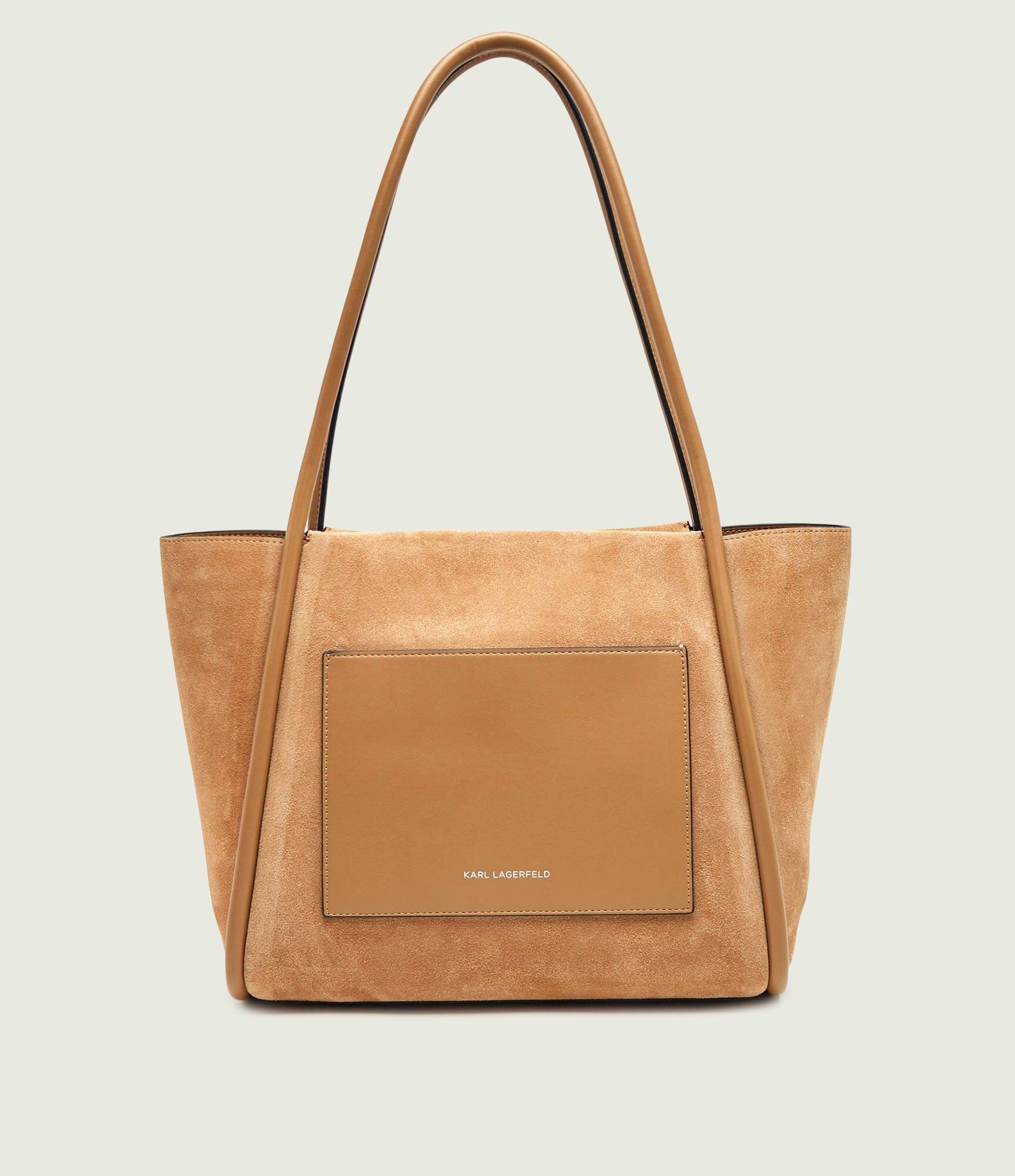 Karl Lagerfeld Geantă shopper K/Autograph | piele întoarsă