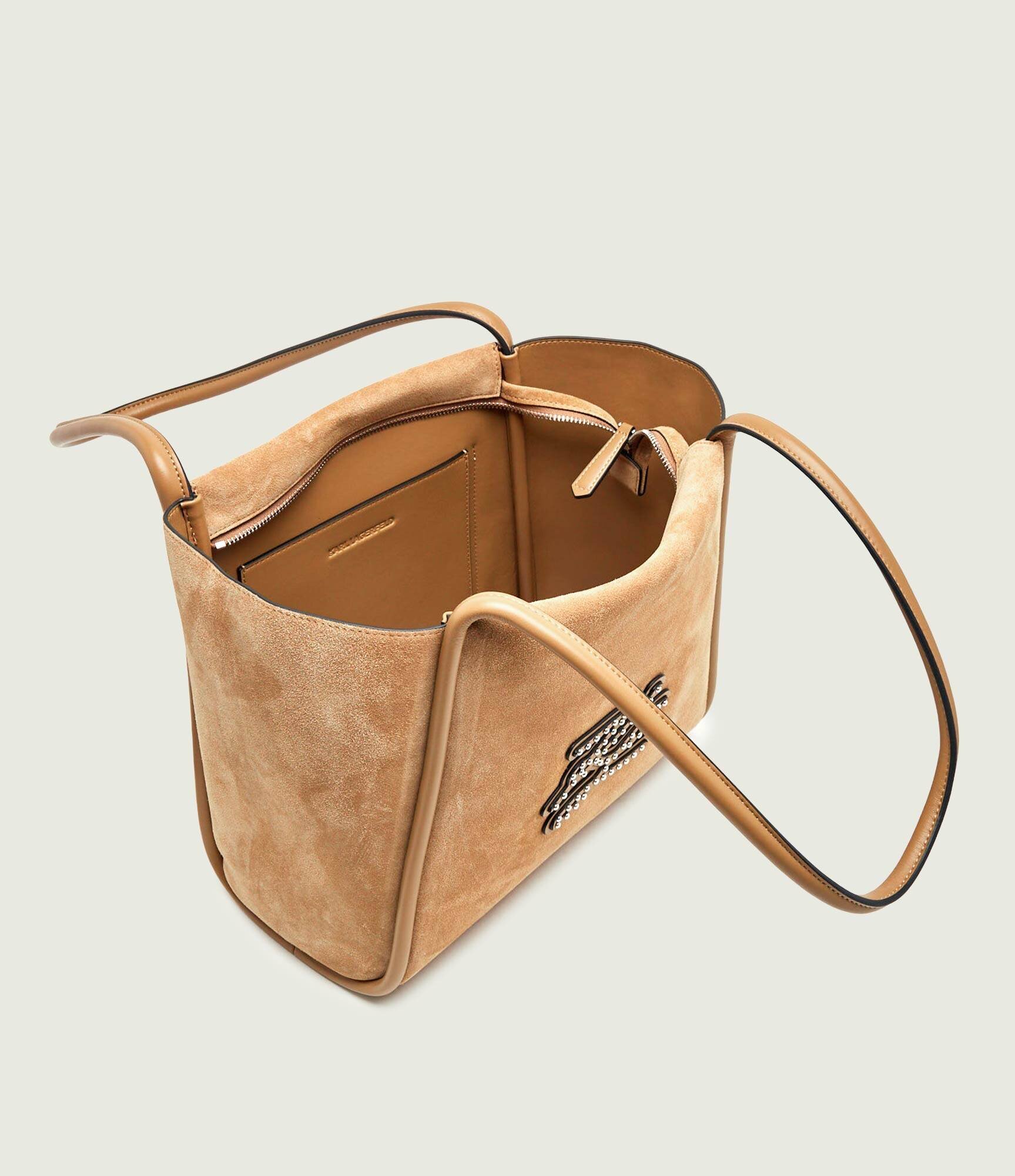 Karl Lagerfeld Geantă shopper K/Autograph | piele întoarsă