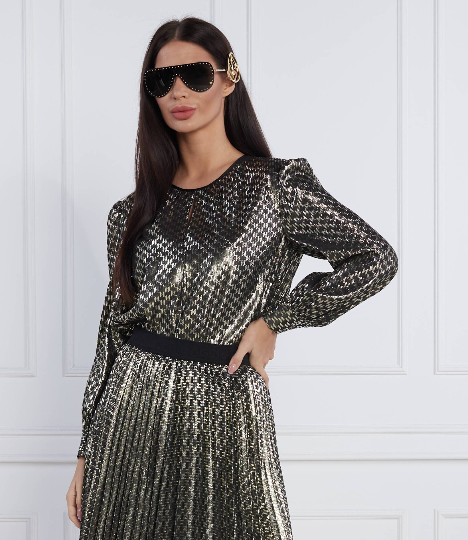 Karl Lagerfeld hanorac Lurex Monogram | Regular Fit