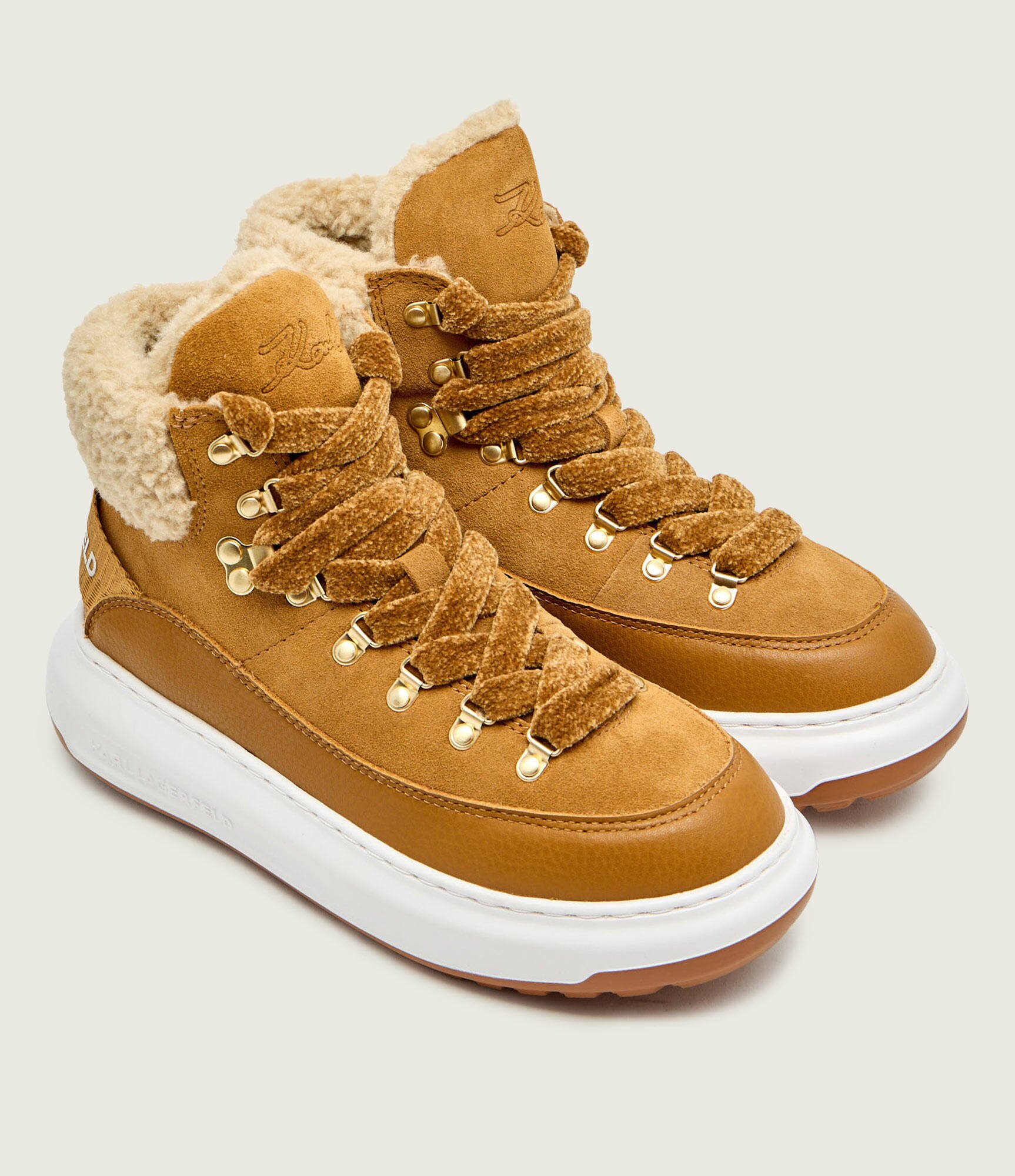 Karl Lagerfeld Insulete Kapri Lug | shearling | piele întoarsă