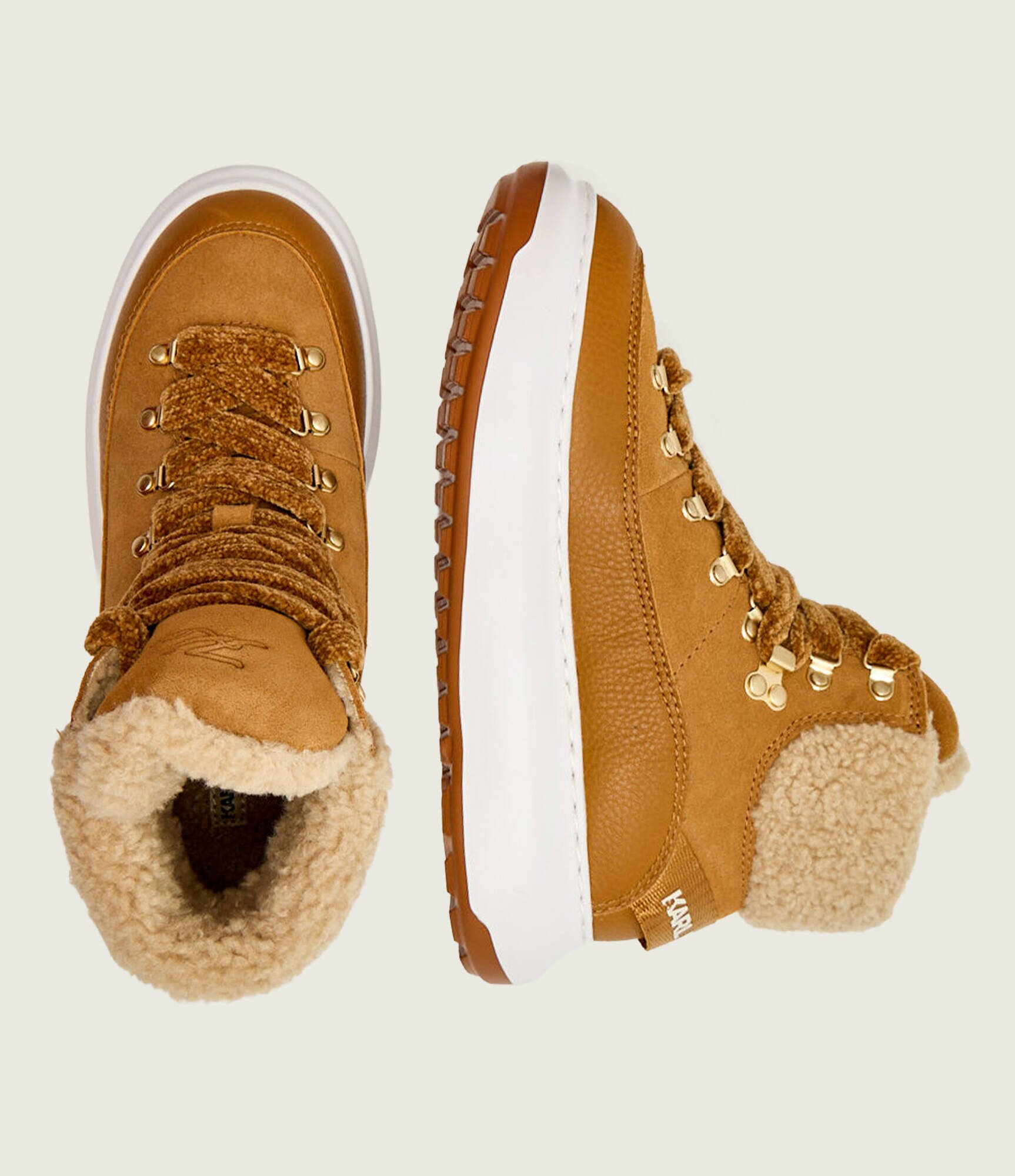 Karl Lagerfeld Insulete Kapri Lug | shearling | piele întoarsă