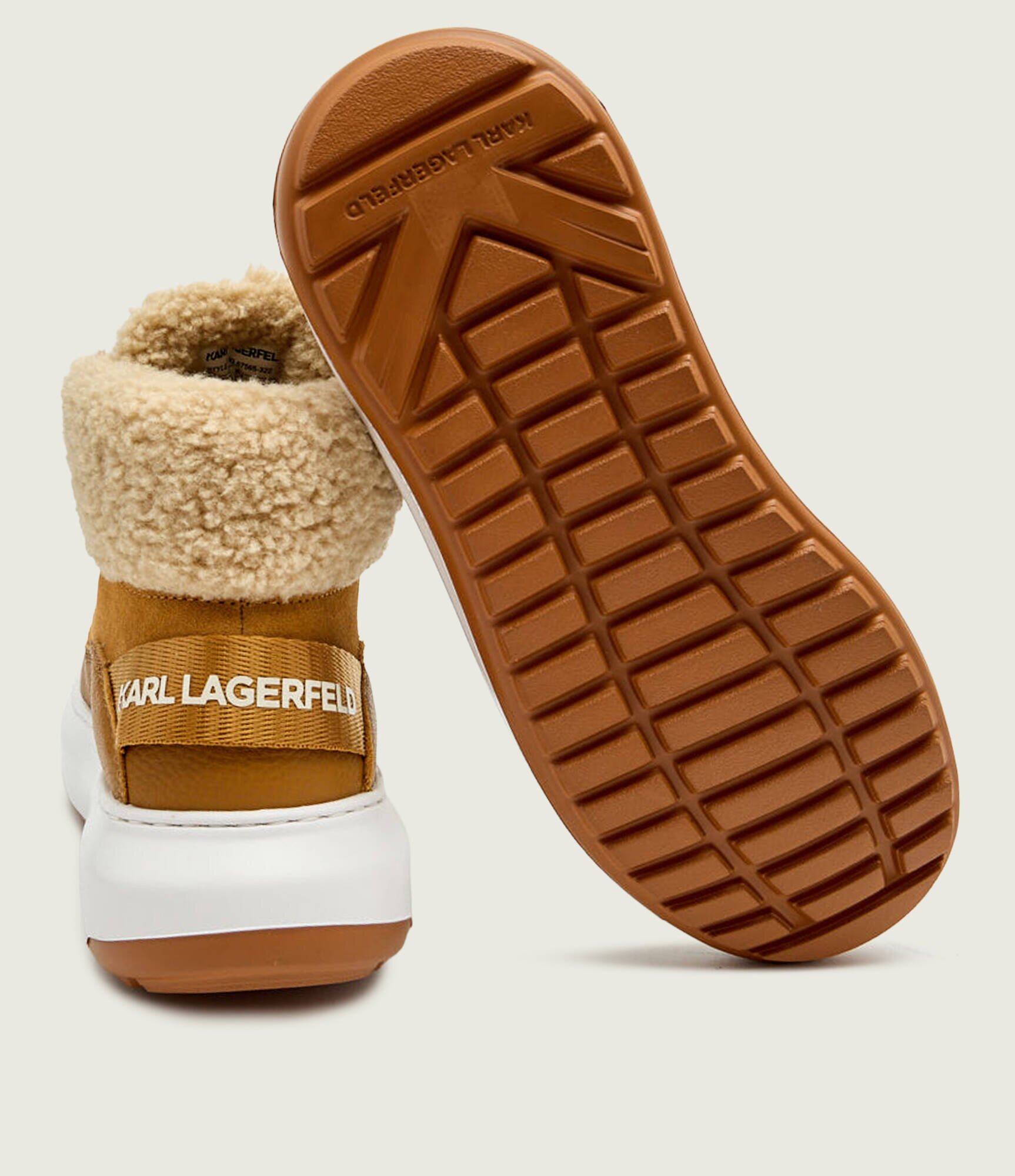 Karl Lagerfeld Insulete Kapri Lug | shearling | piele întoarsă