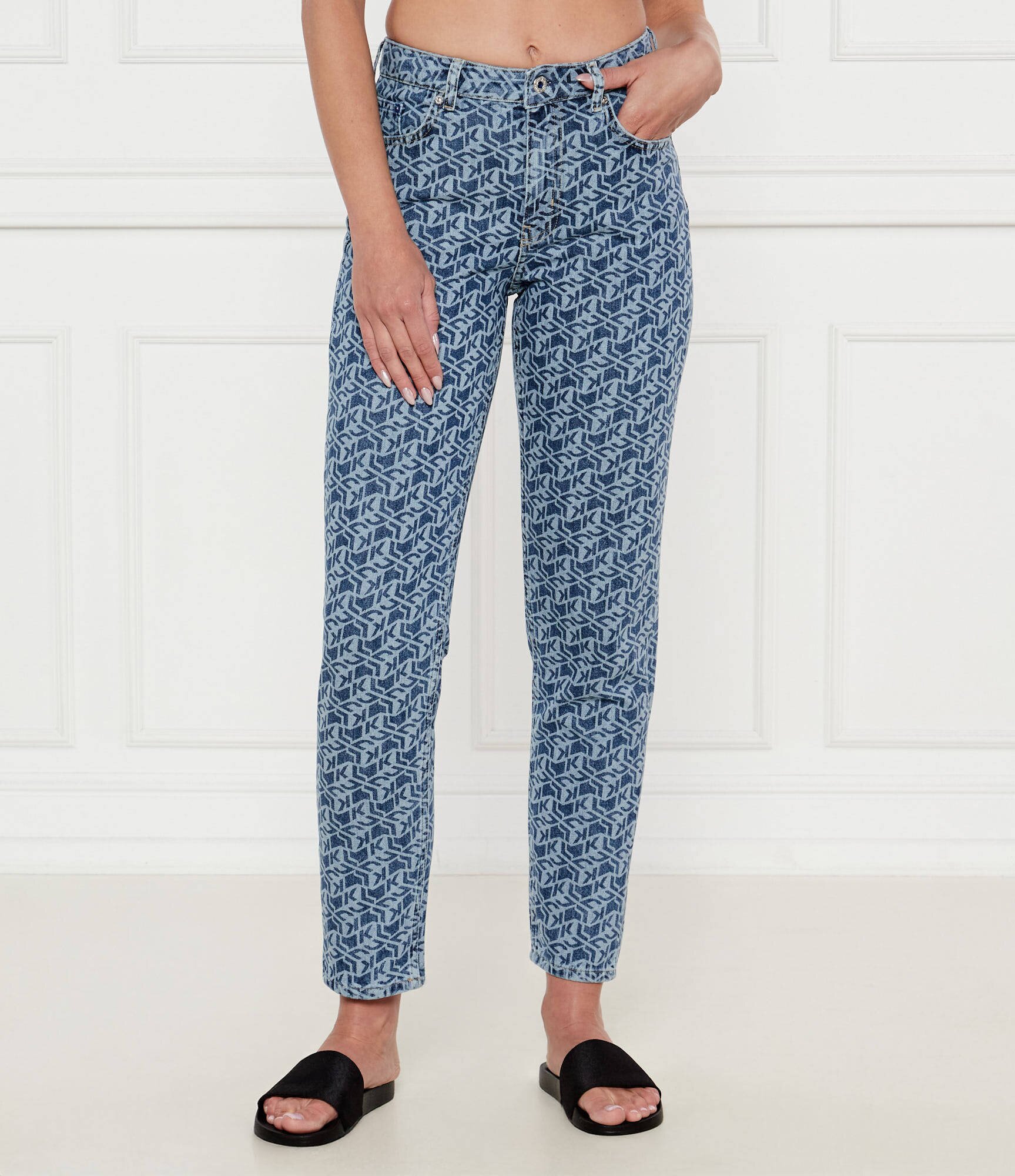 Karl Lagerfeld Jeans Blugi | Mom Fit | mid rise