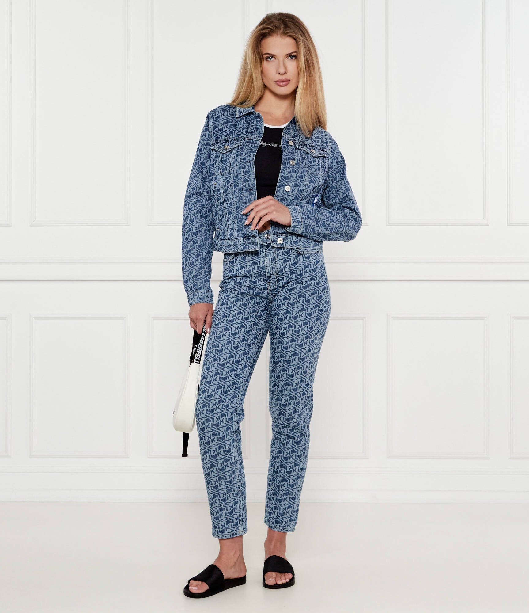 Karl Lagerfeld Jeans Blugi | Mom Fit | mid rise