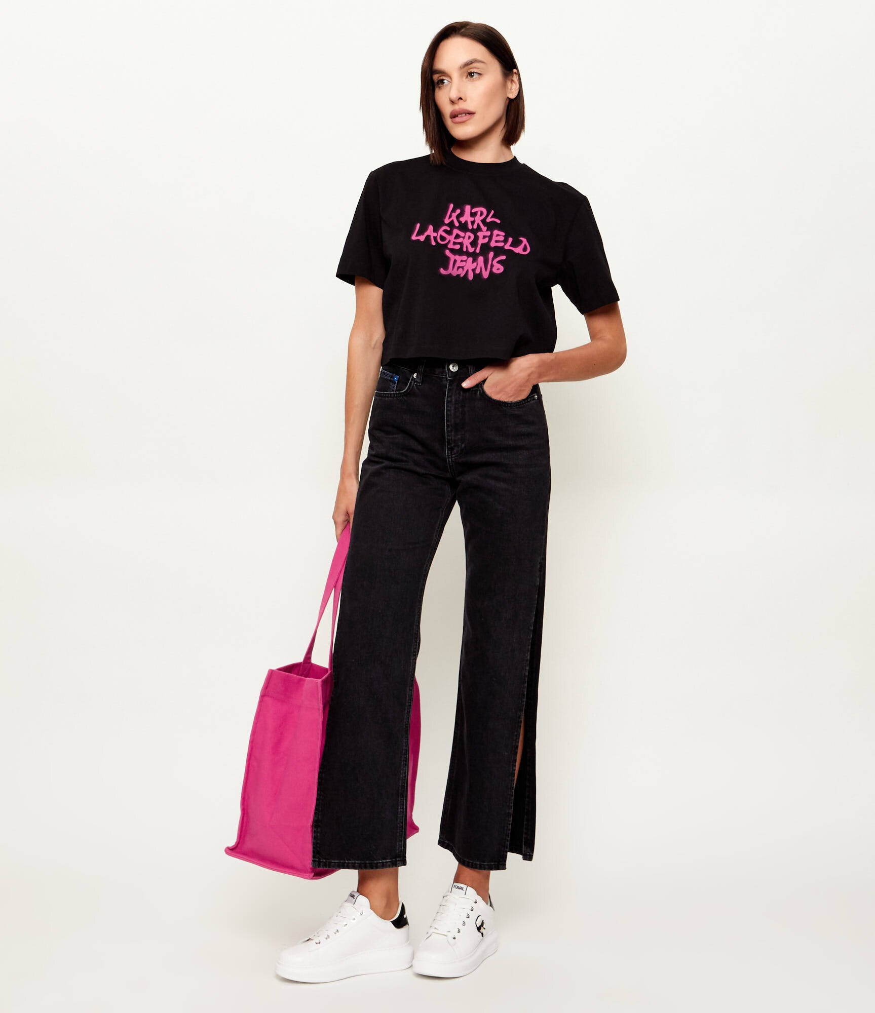 Karl Lagerfeld Jeans Blugi | Straight fit | high rise