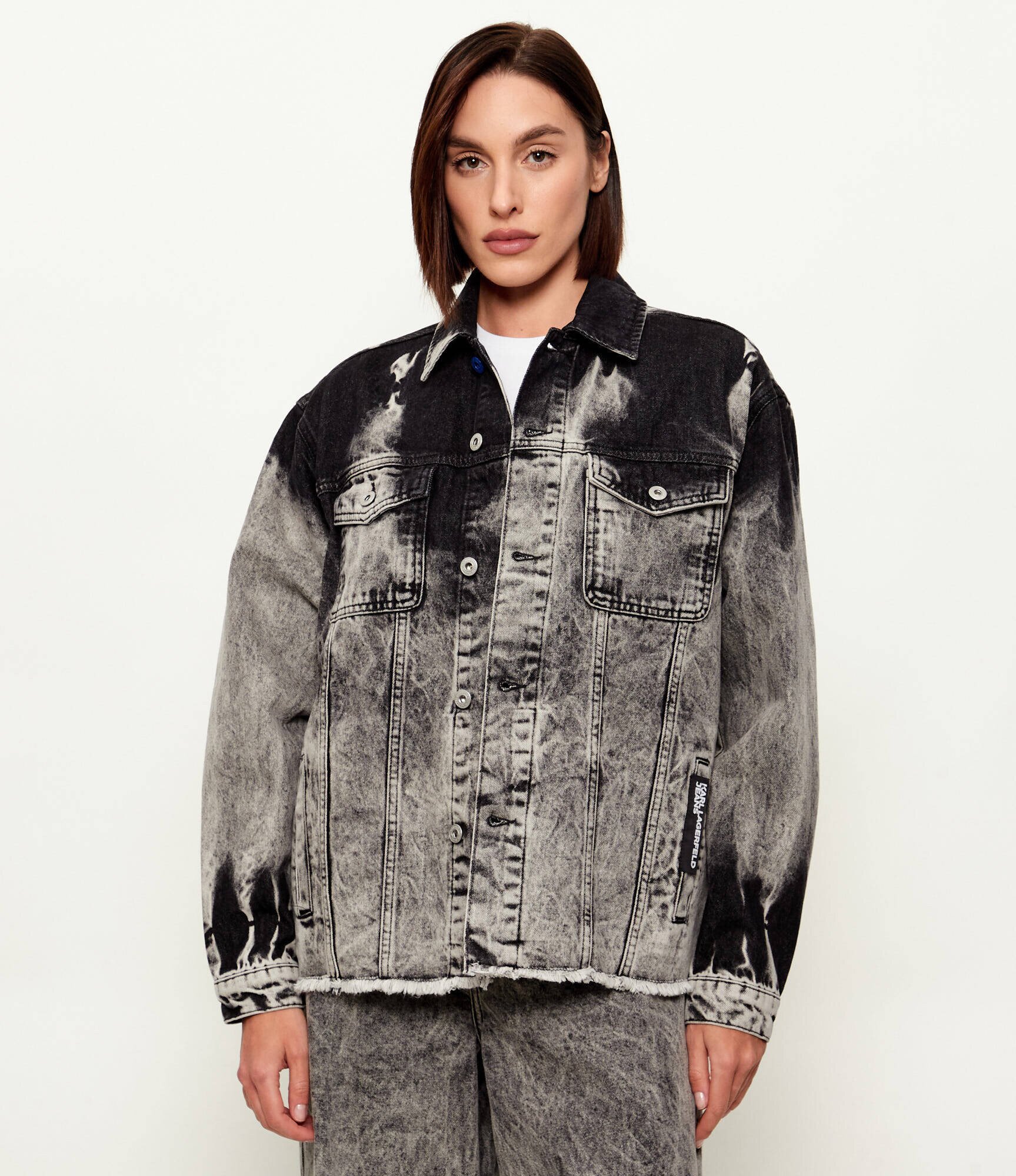 Karl Lagerfeld Jeans Geacă de blug | Relaxed fit