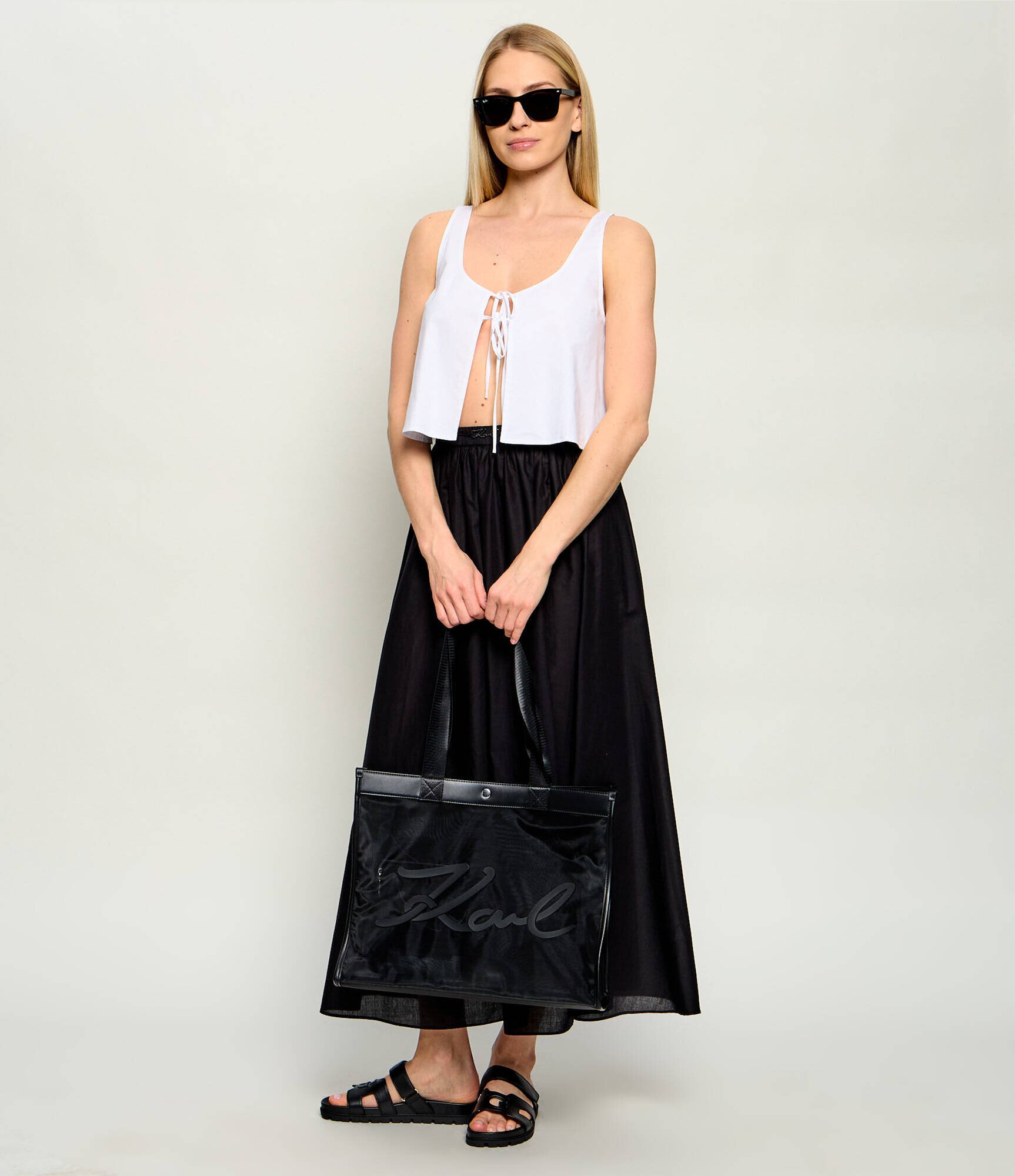 Karl Lagerfeld Jeans Geantă de plajă + borsetă K/Signature