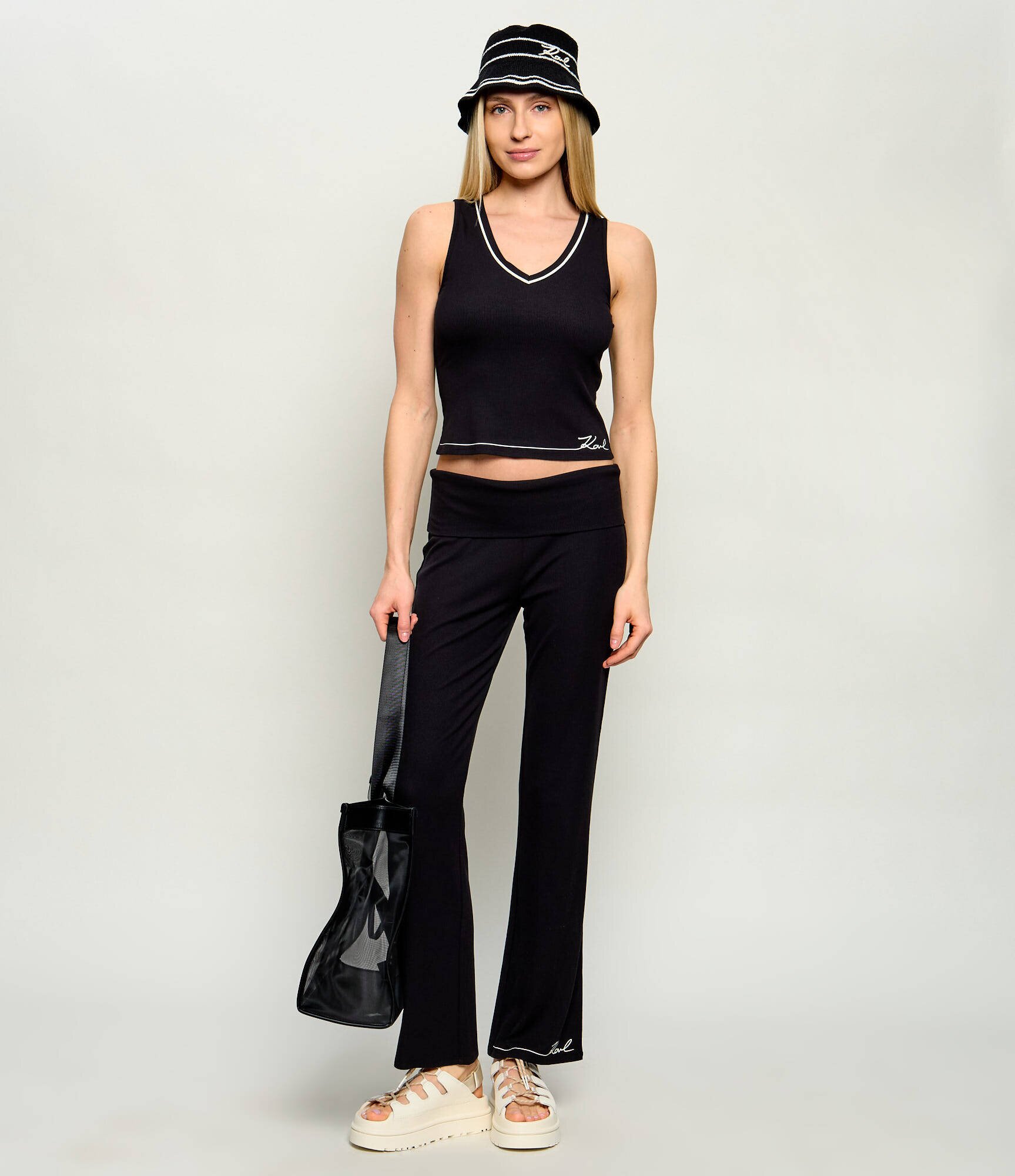 Karl Lagerfeld Jeans Pantaloni de trening | flare fit