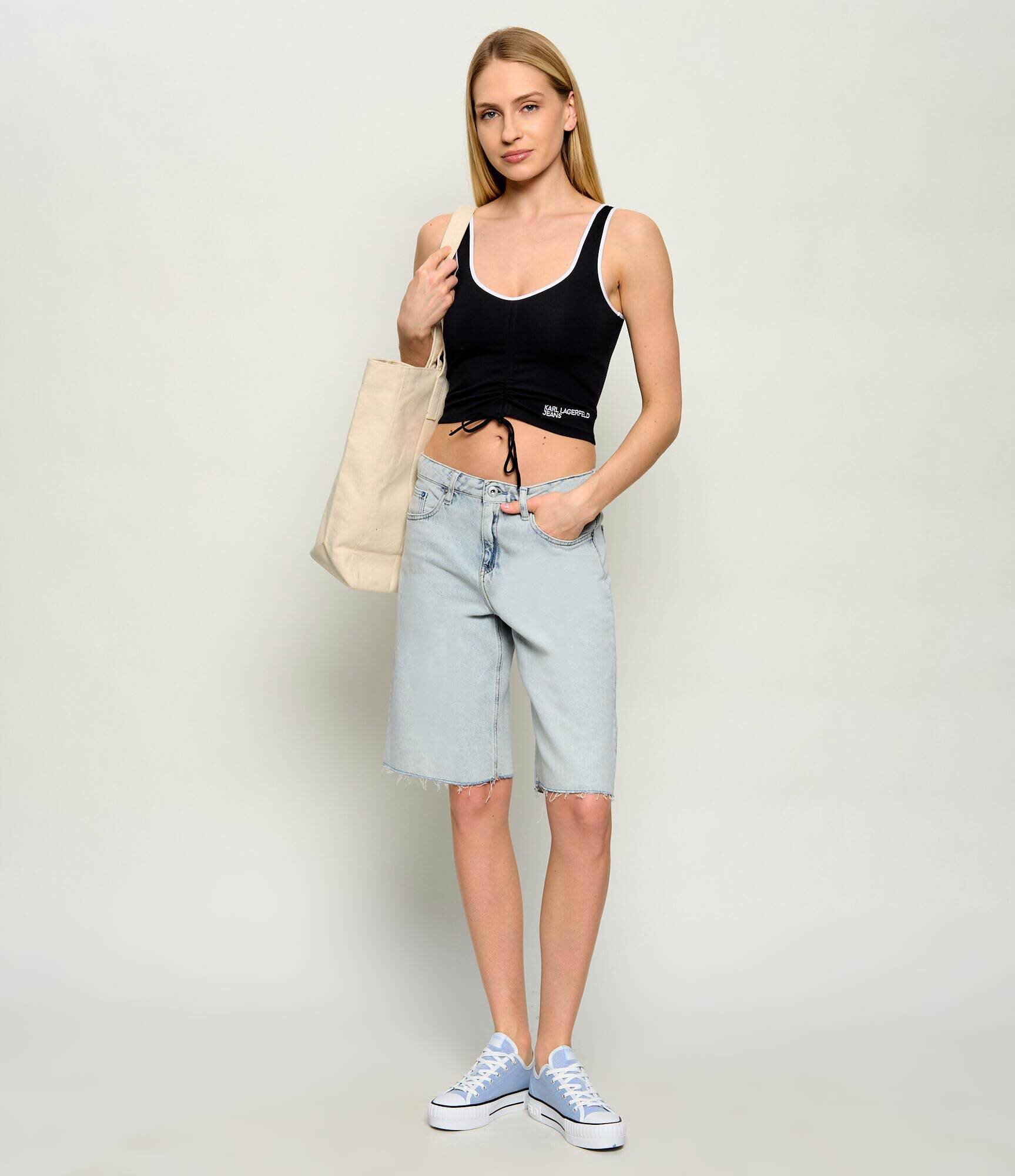 Karl Lagerfeld Jeans Top | Cropped Fit