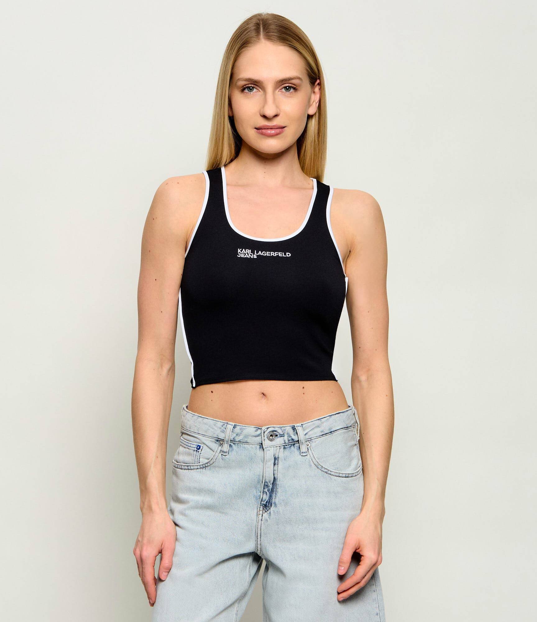 Karl Lagerfeld Jeans Top | Cropped Fit