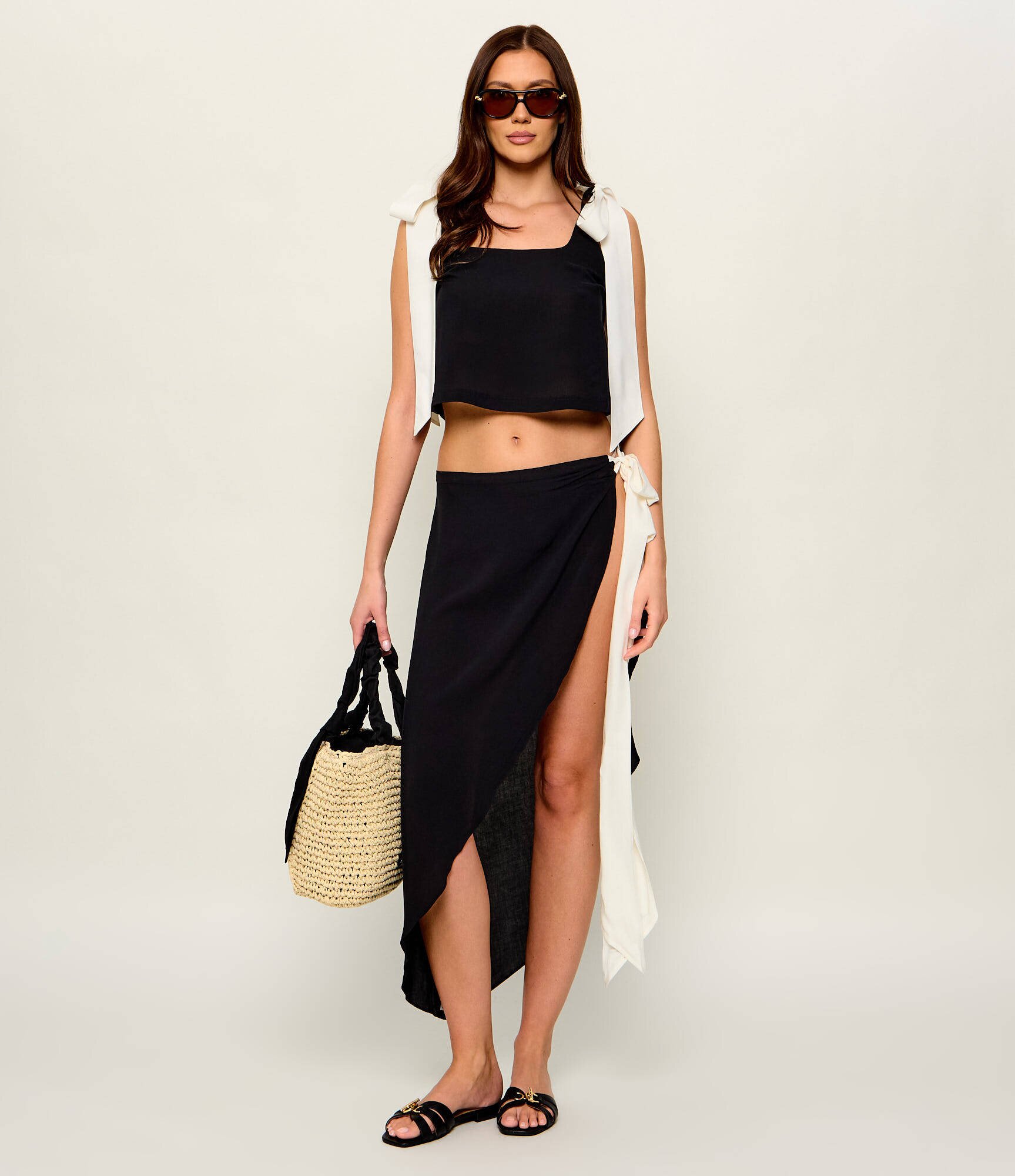 Karl Lagerfeld Jeans Top Karl Bow | Cropped Fit