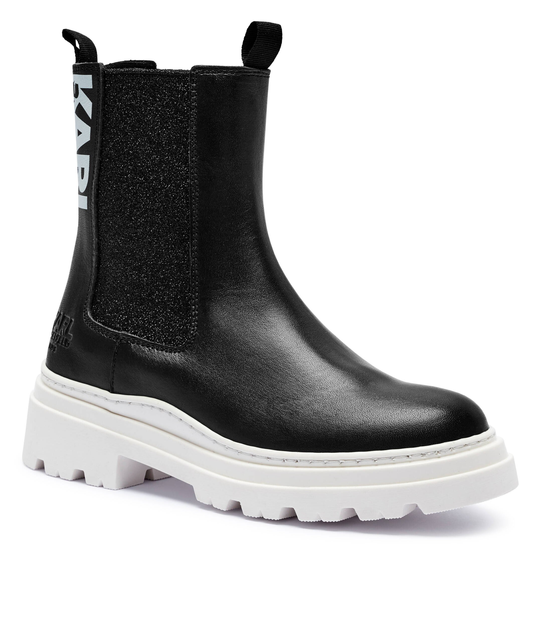 KARL LAGERFELD KIDS De piele ghete chelsea