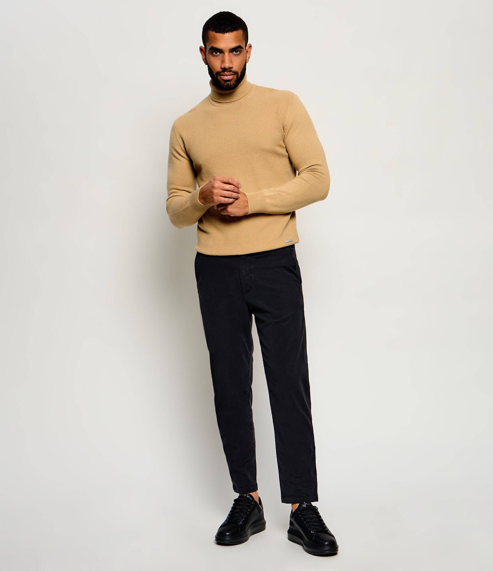 Karl Lagerfeld Maletă | Slim Fit cu adaos de lână