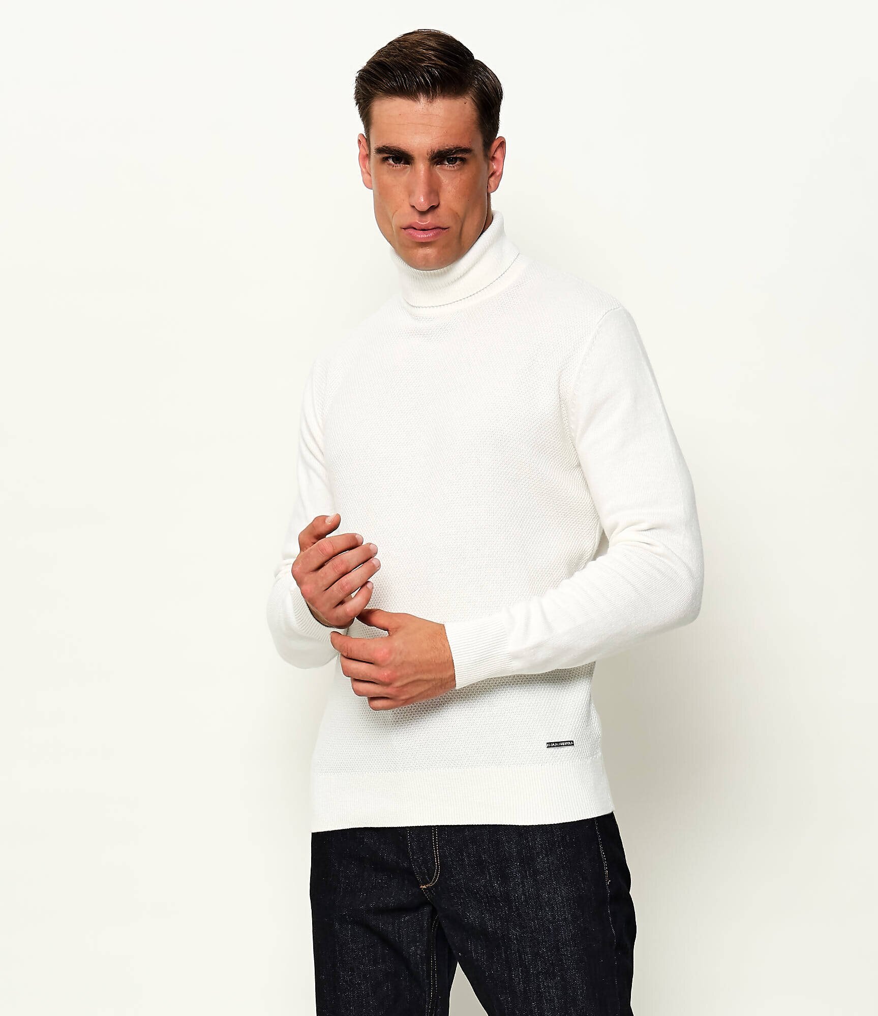 Karl Lagerfeld Maletă | Slim Fit cu adaos de lână