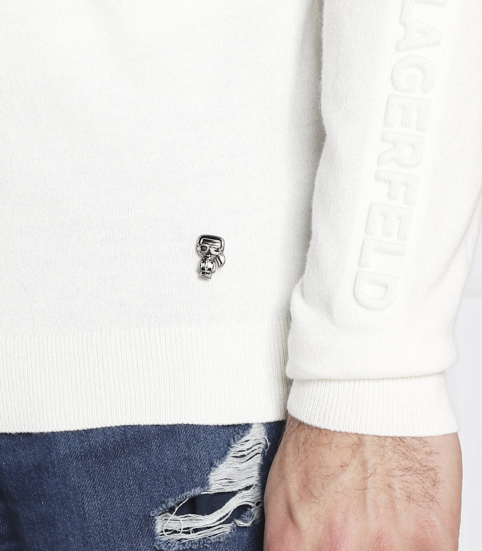 Karl Lagerfeld Maletă | Slim Fit cu adaos de lână