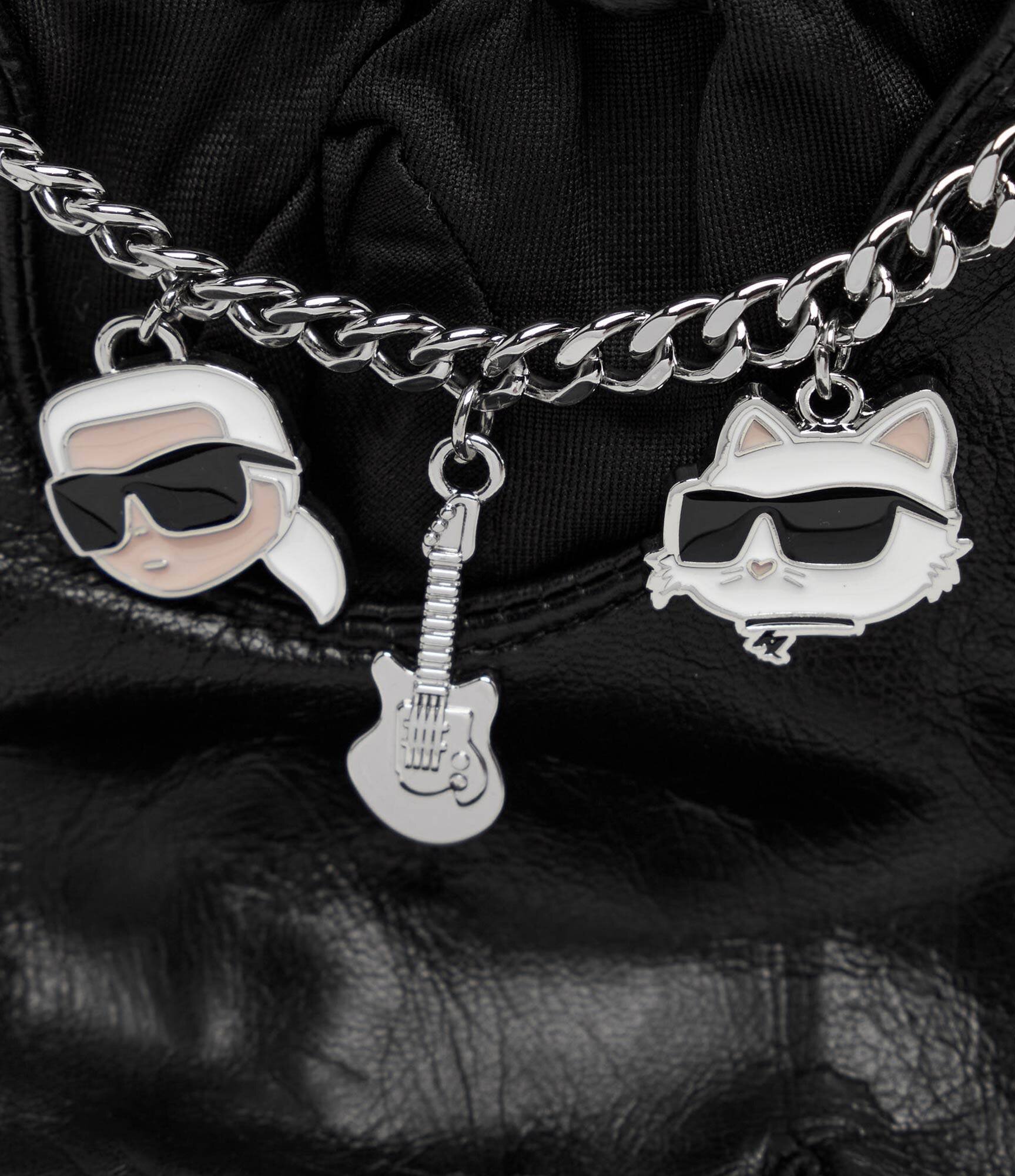 Karl Lagerfeld Mănuși de piele Ikon Charms