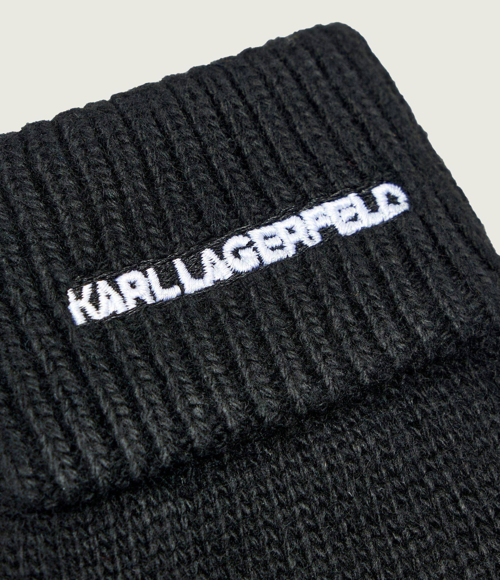 Karl Lagerfeld Mănuși K/essential cu adaos de lână și cașmir