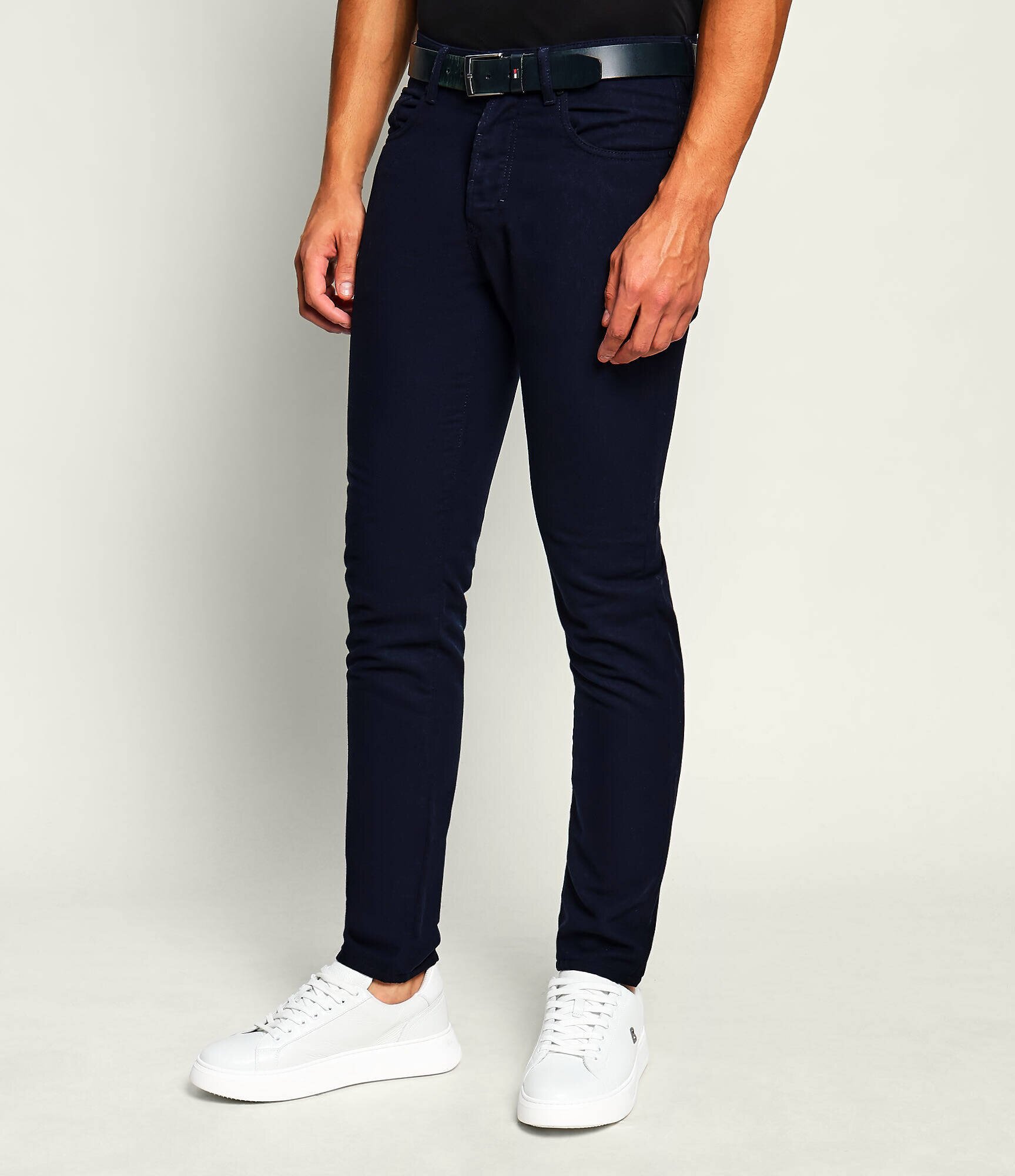 Karl Lagerfeld Pantaloni chino Jim cu adaos de lână | Slim Fit | mid waist