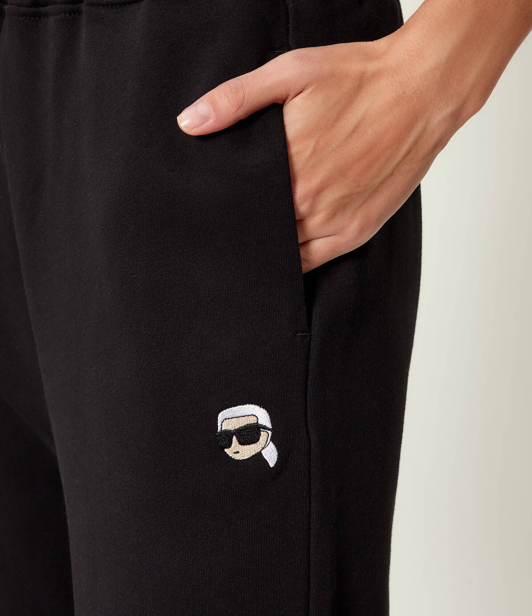 Karl Lagerfeld Pantaloni de trening ikon patch | Relaxed fit