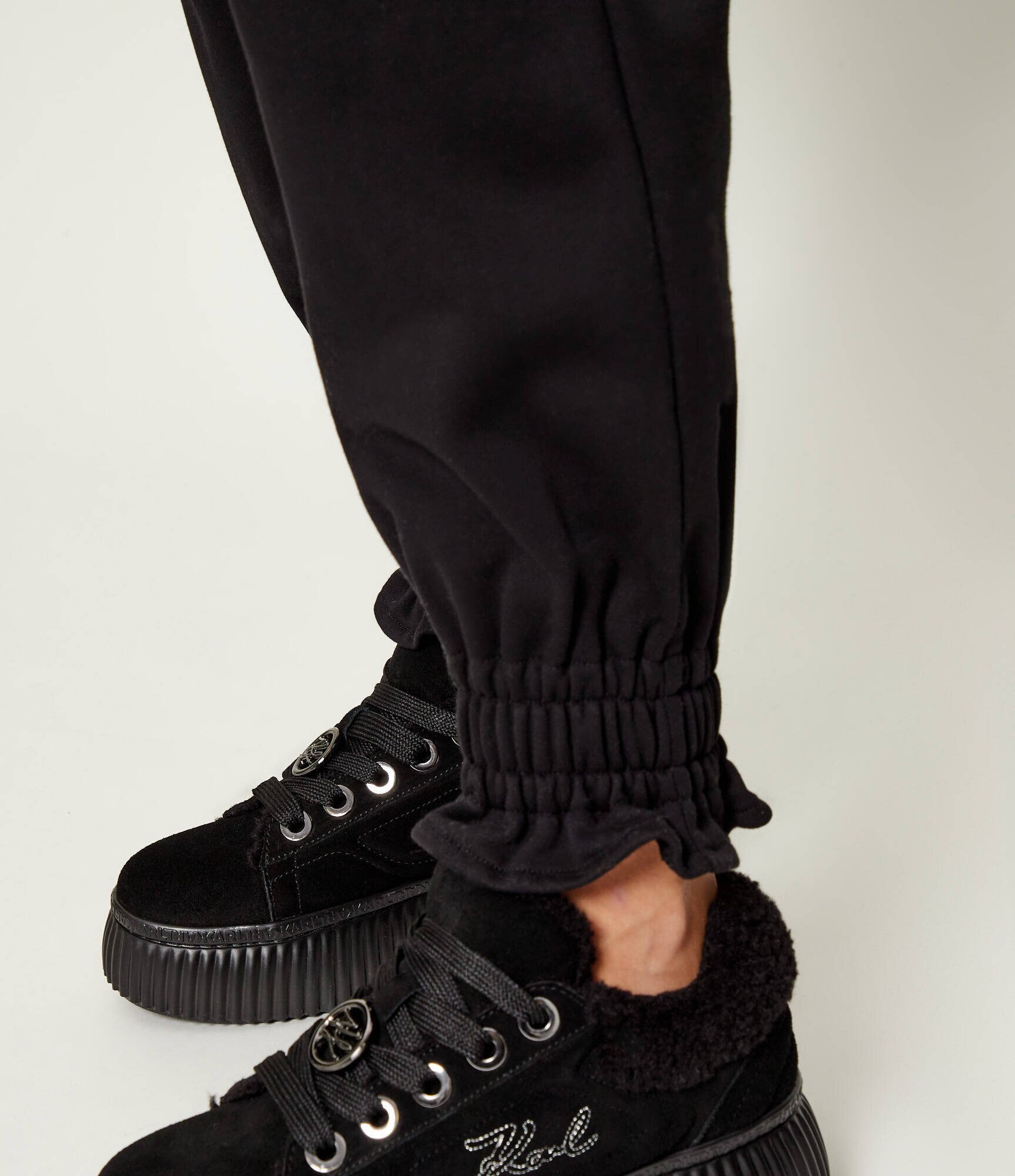 Karl Lagerfeld Pantaloni de trening ikon patch | Relaxed fit