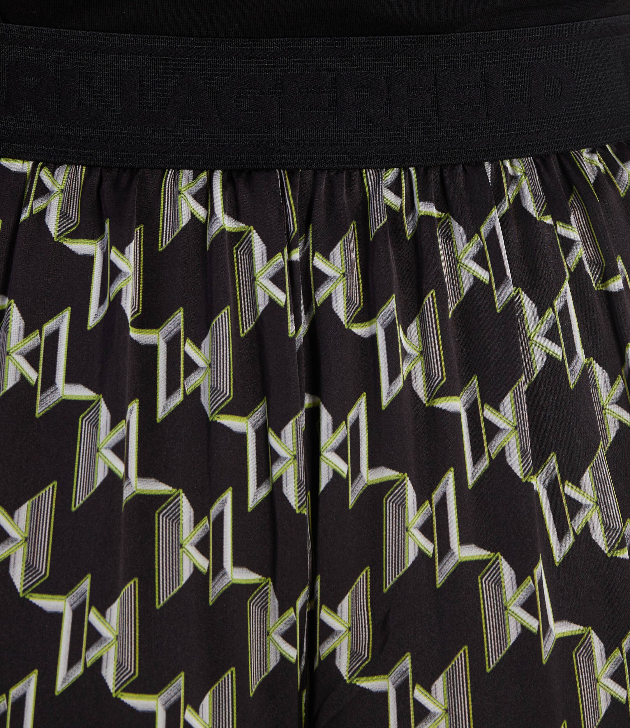 Karl Lagerfeld Pantaloni PRINTED MONOGRAM | flare fit | high waist