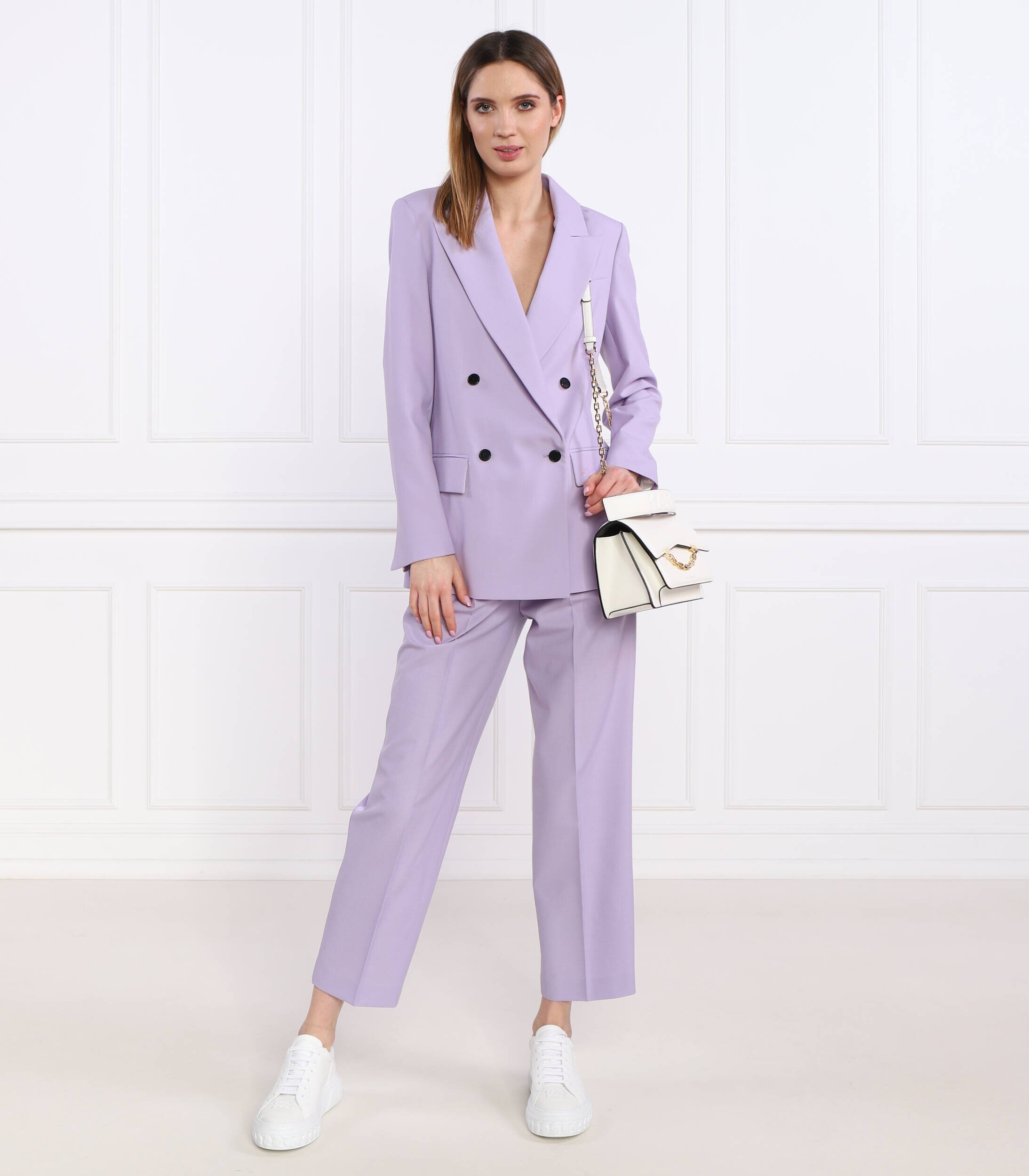 Karl Lagerfeld Pantaloni | regular fit cu adaos de lână