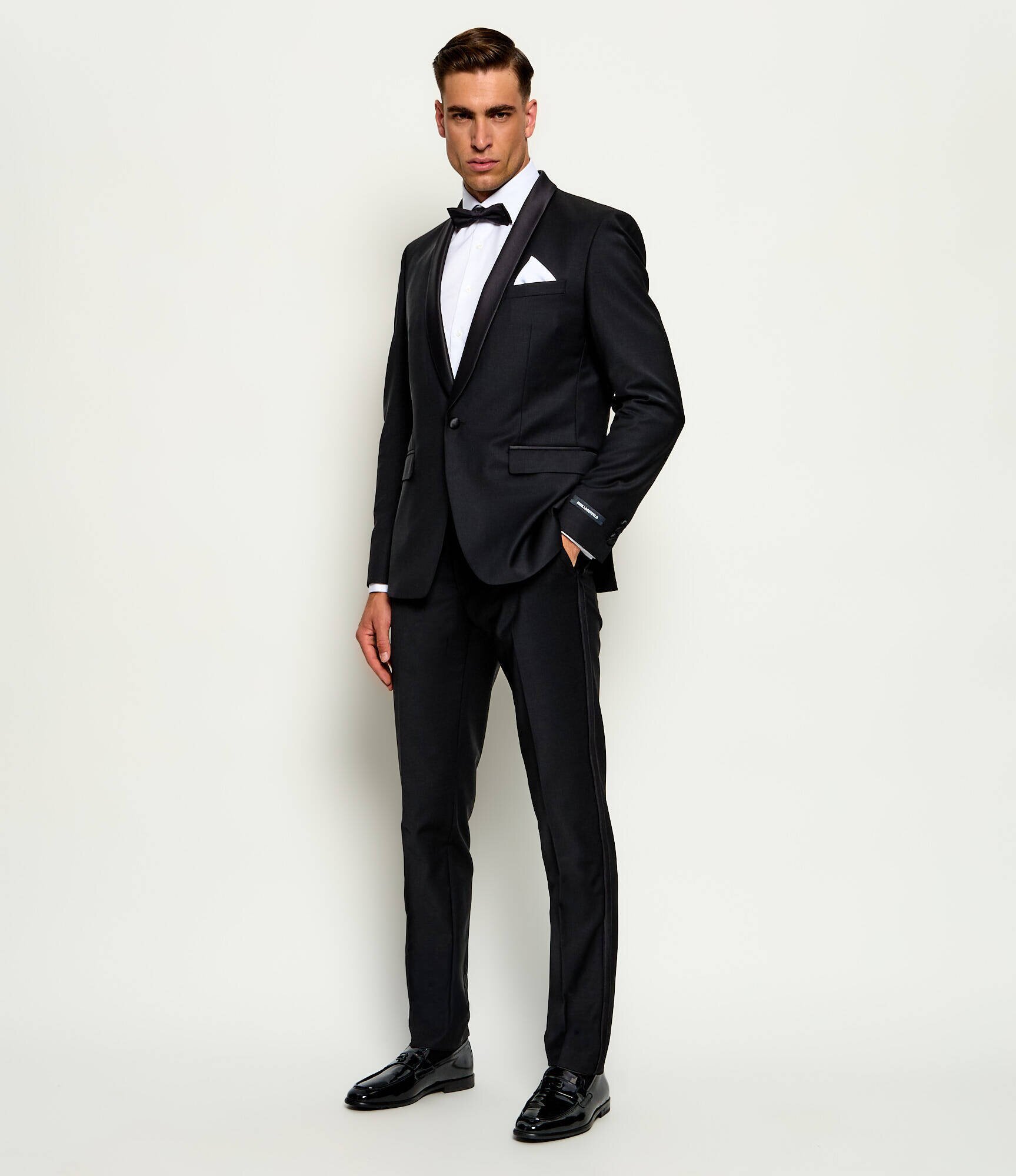 Karl Lagerfeld Pantaloni | Slim Fit cu adaos de lână
