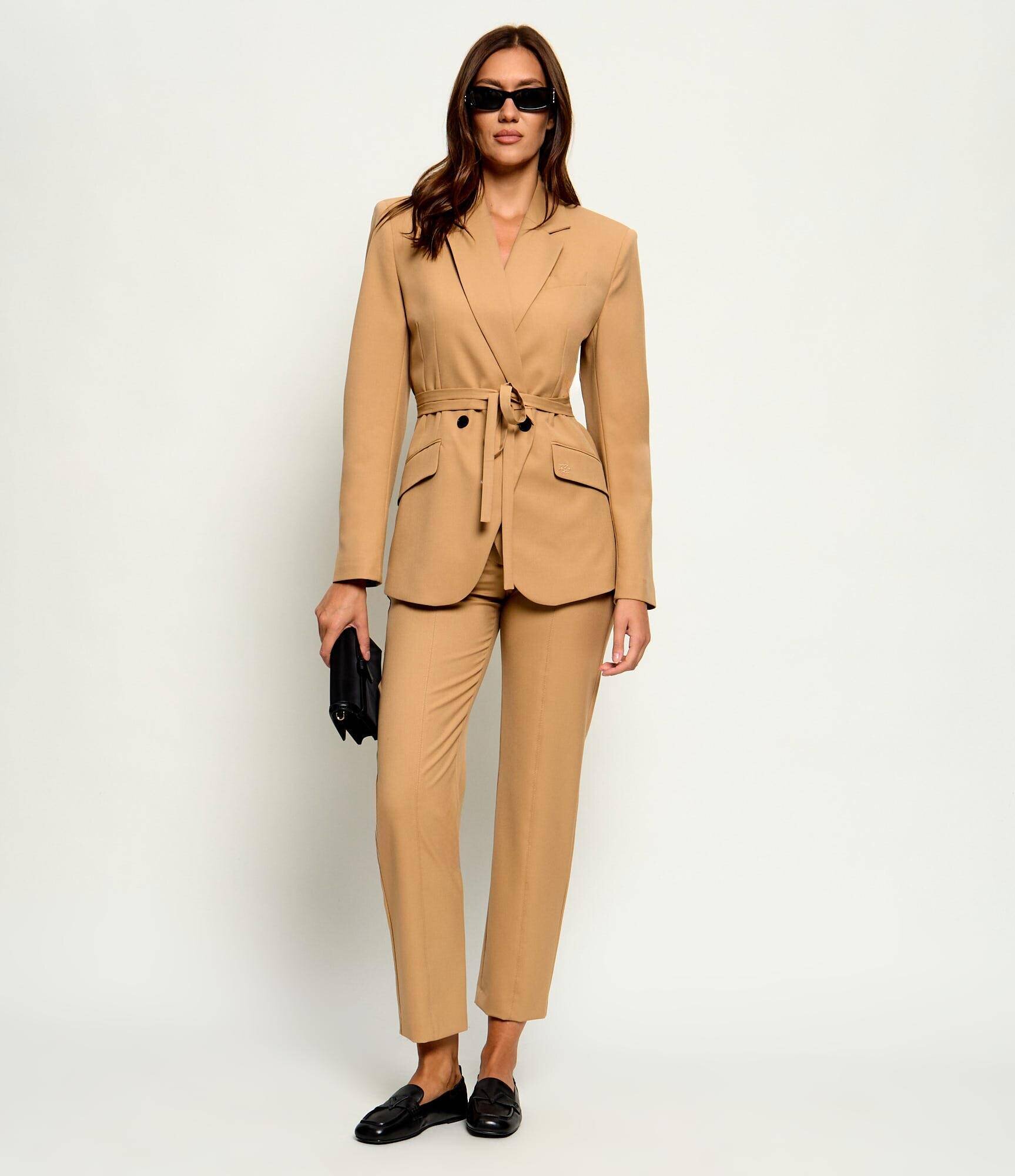 Karl Lagerfeld Pantaloni țigarete | Tapered fit | high rise