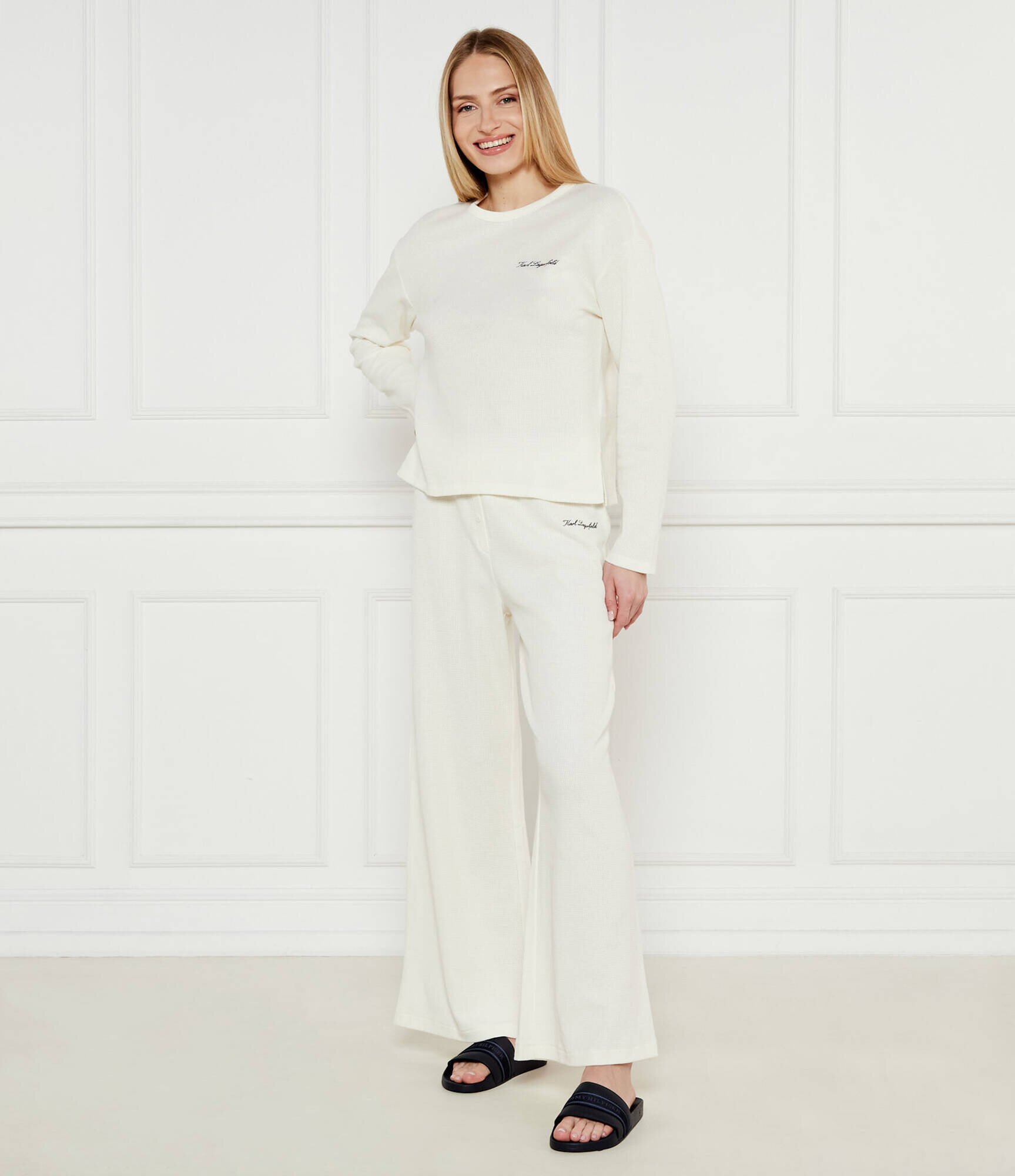 Karl Lagerfeld Pijama Hotel Karl Ls Waffle | Relaxed fit