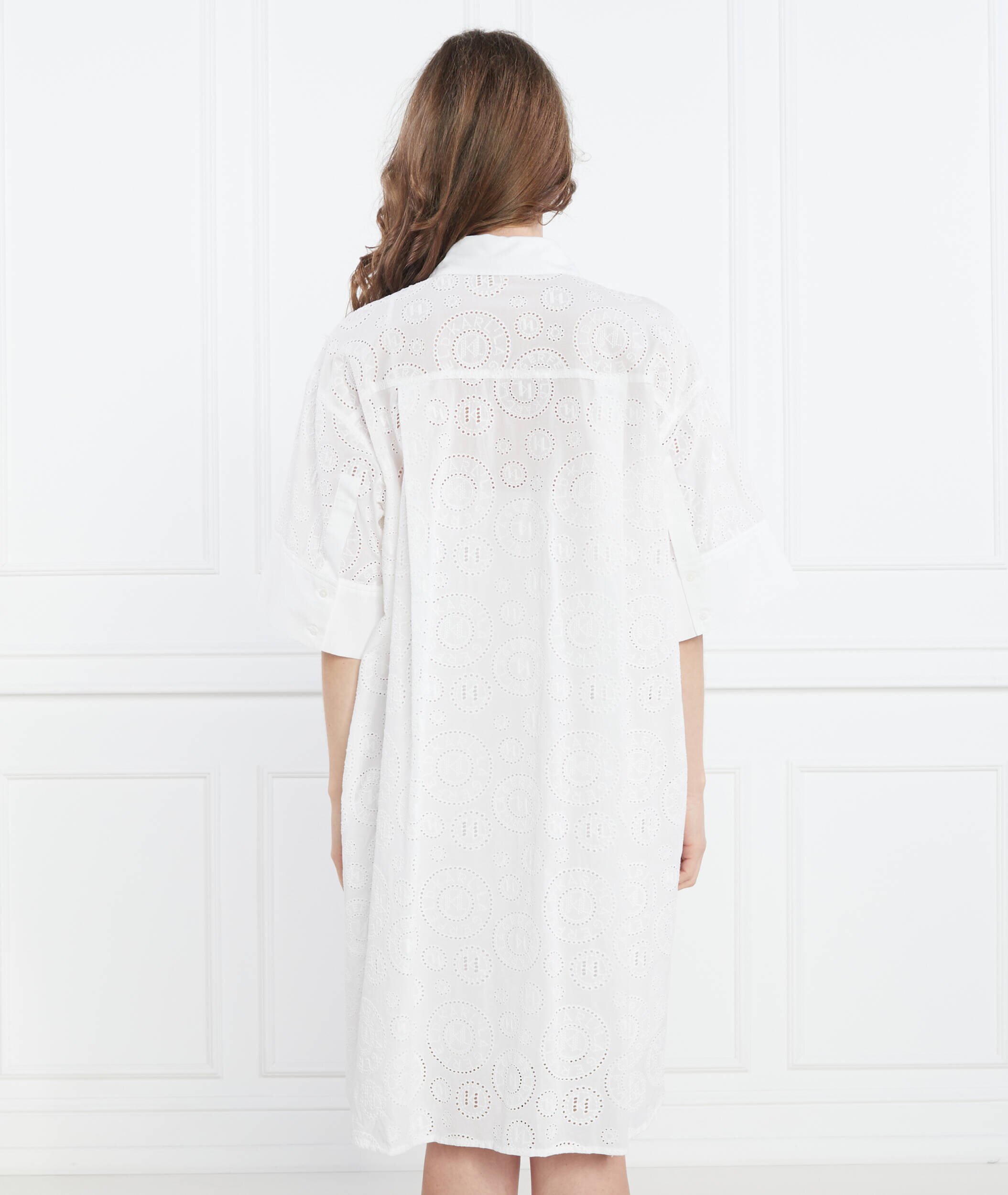 Karl Lagerfeld Rochie broderie anglaise shirtdress