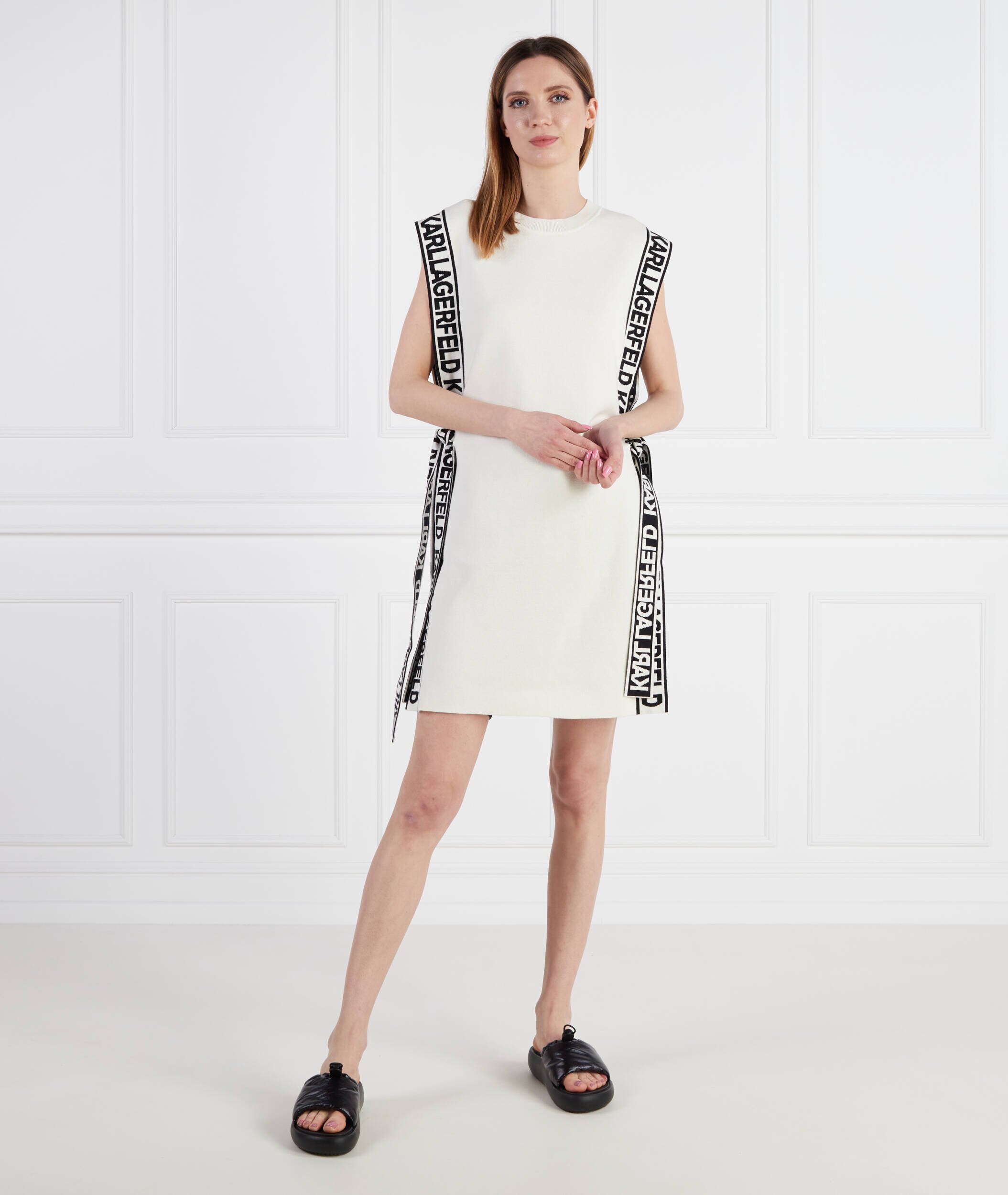Karl Lagerfeld Rochie cu adaos de lână