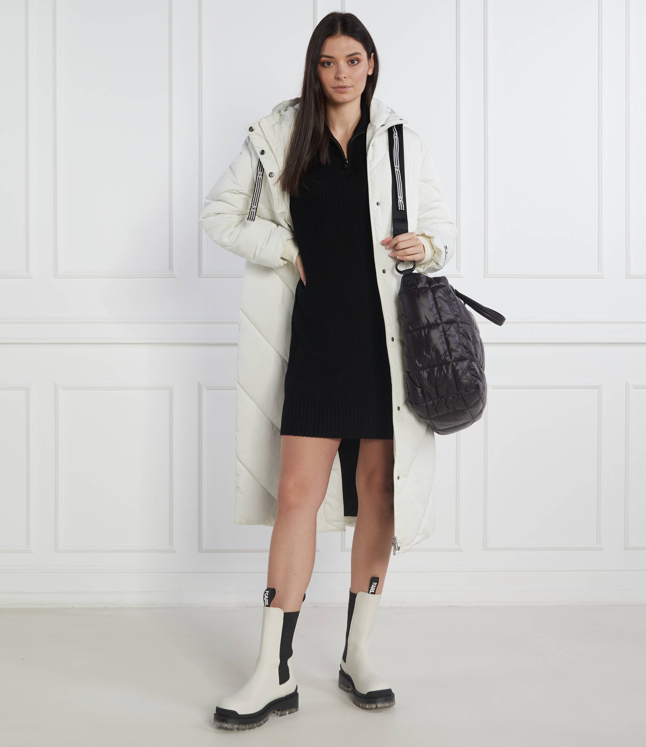 Karl Lagerfeld Rochie cu adaos de lână