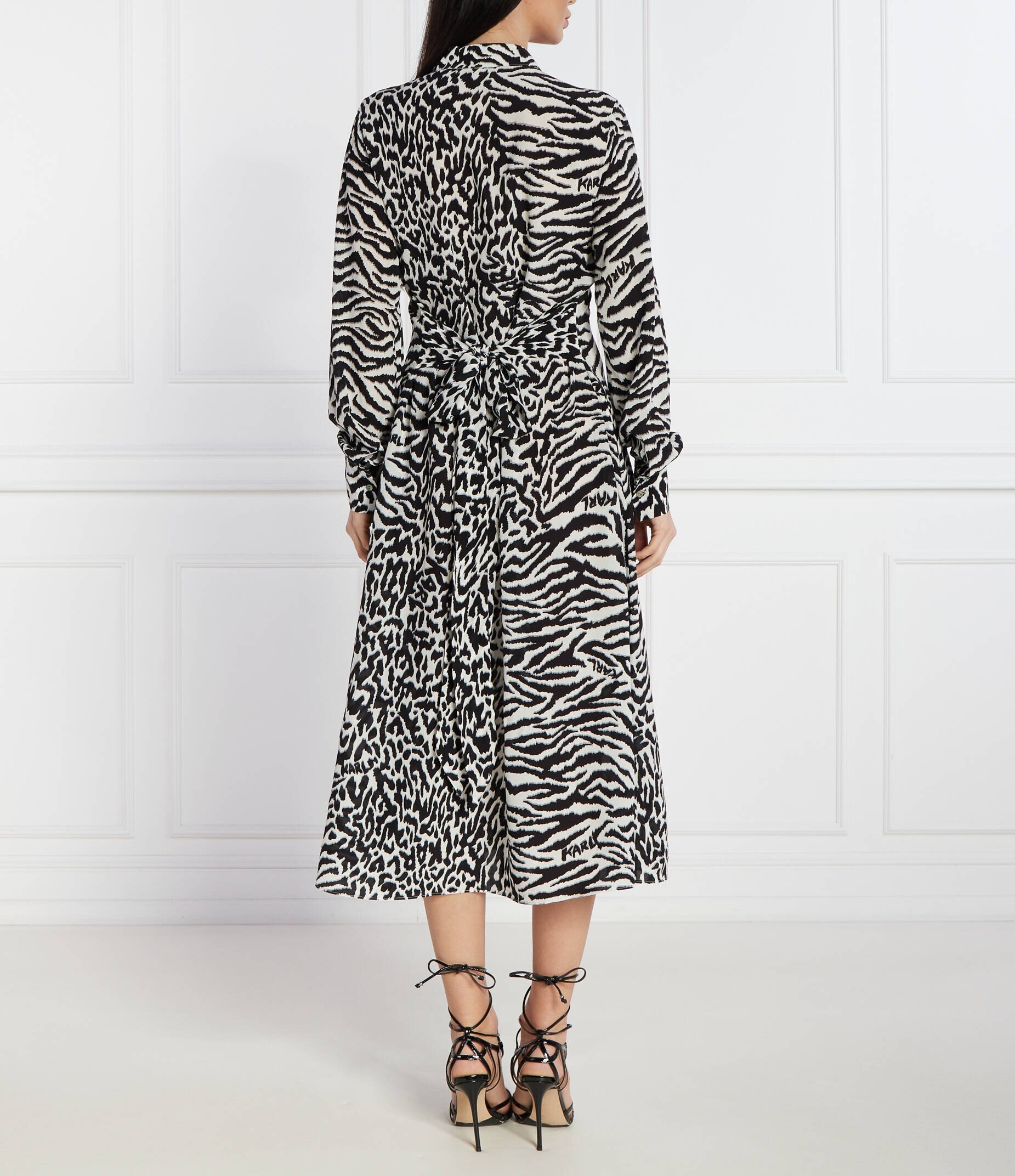 Karl Lagerfeld Rochie cu cordon animal print