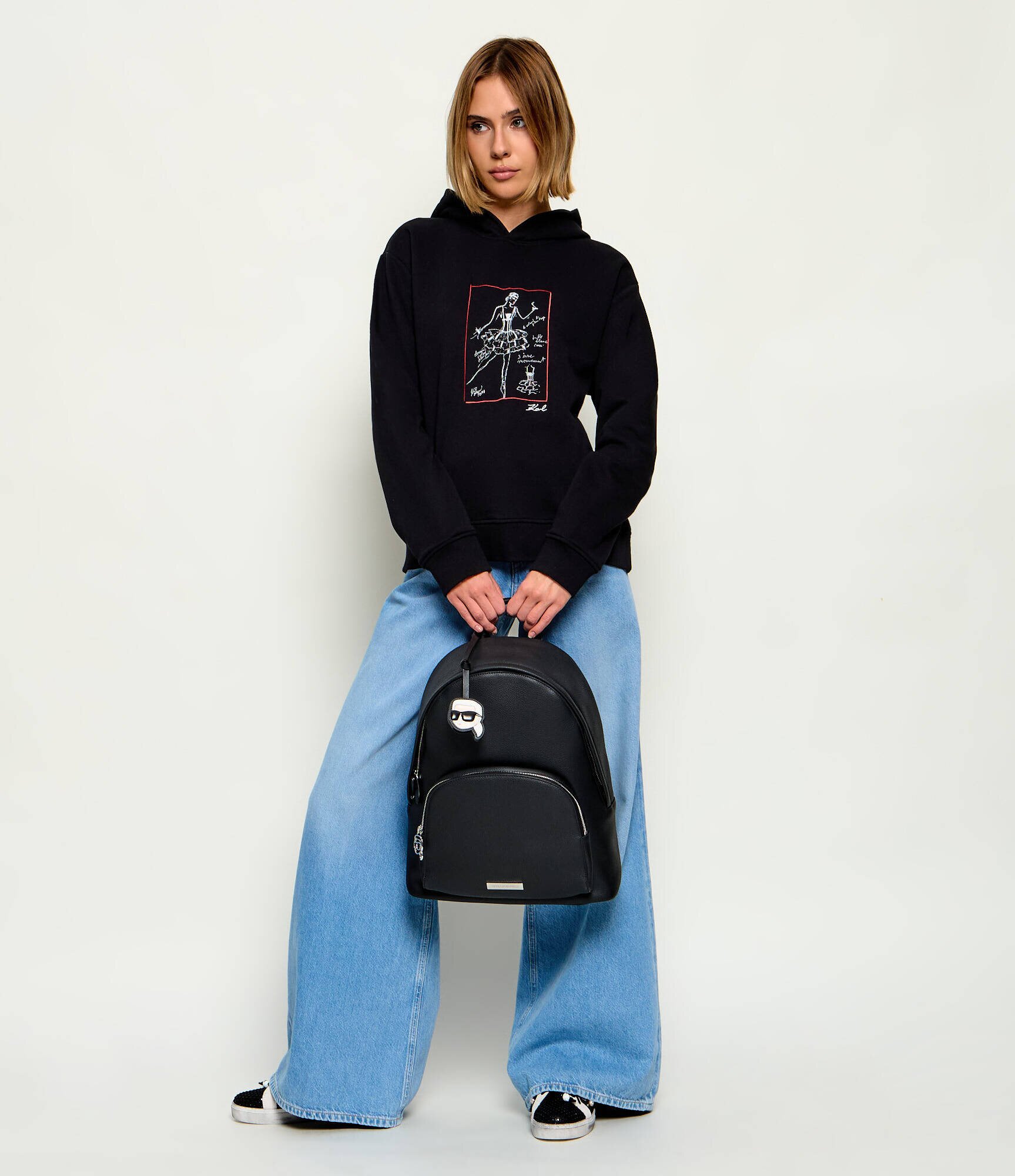 Karl Lagerfeld Rucsac Ikon Pebble