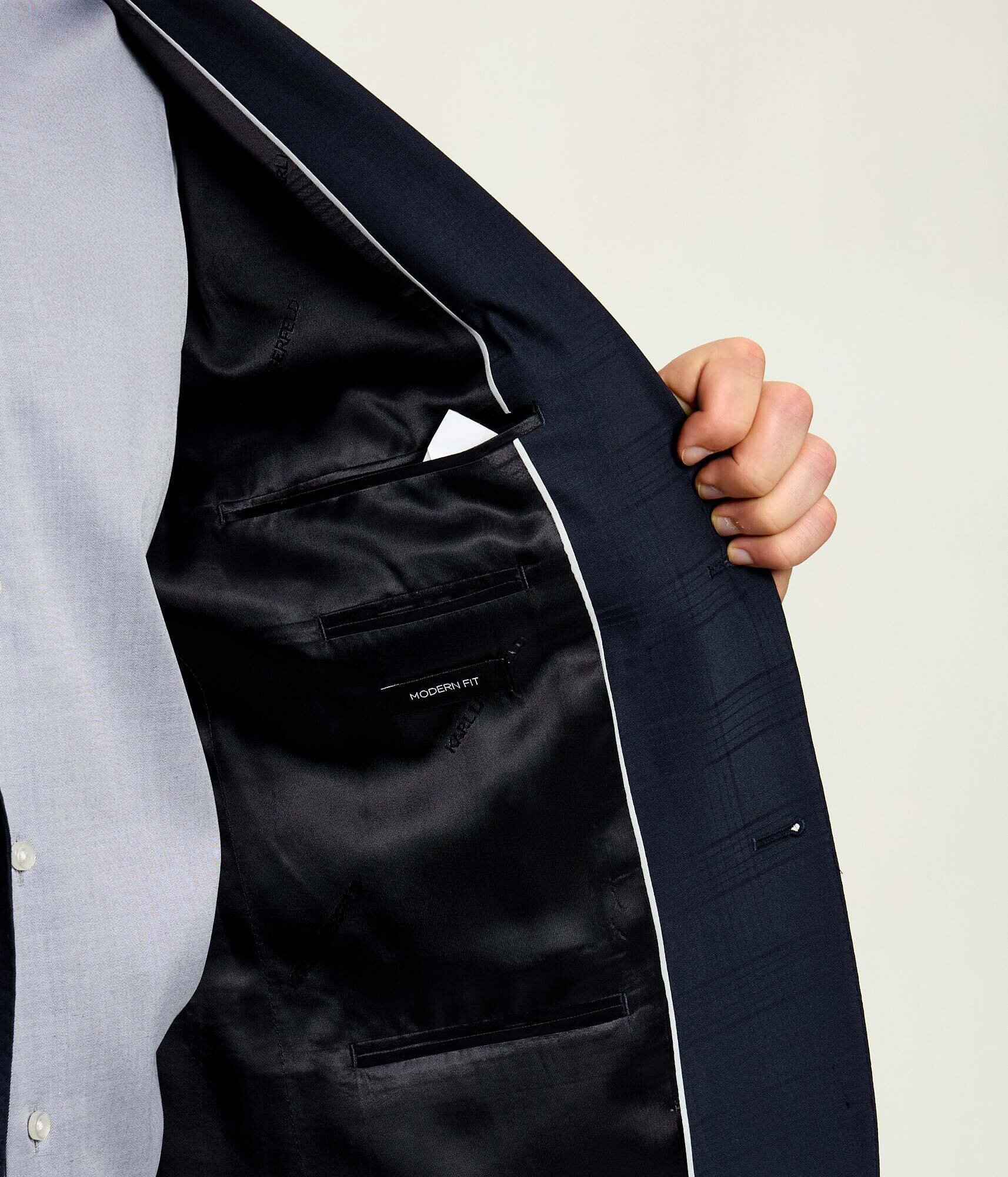 Karl Lagerfeld Sacou | Modern fit cu adaos de lână