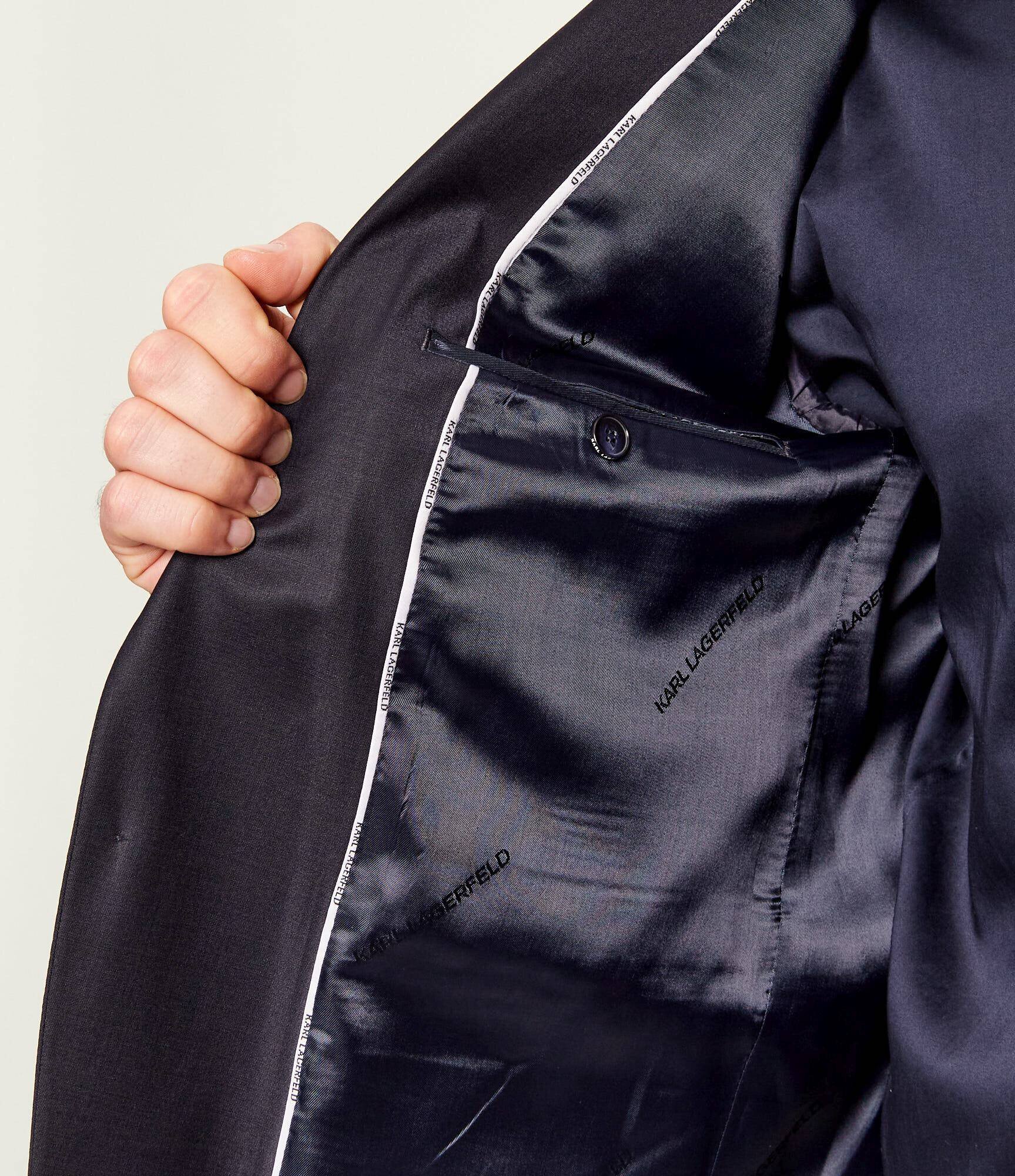 Karl Lagerfeld Sacou | Slim Fit cu adaos de lână