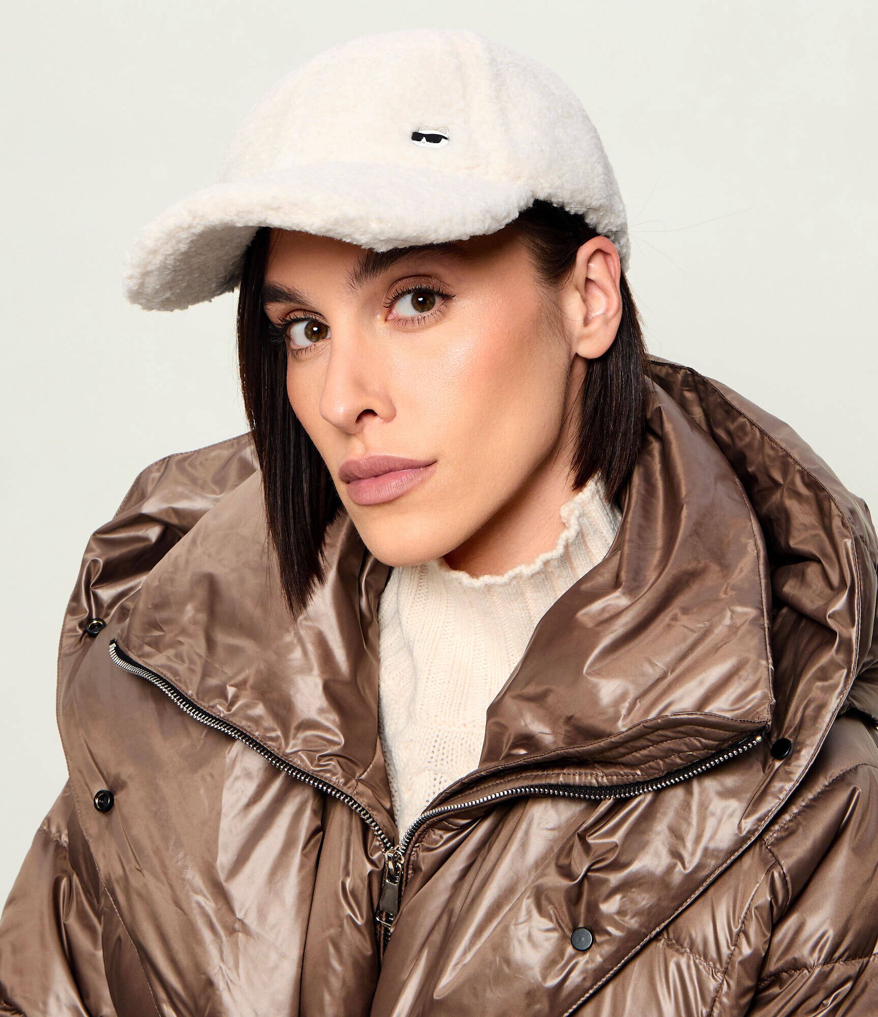Karl Lagerfeld Șapcă baseball Ikon Choupette | shearling