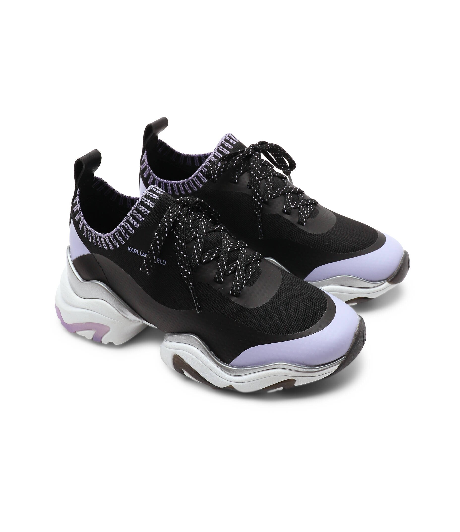 Karl Lagerfeld Sneakers Gemini Knit Sock Lo cu adaos de piele